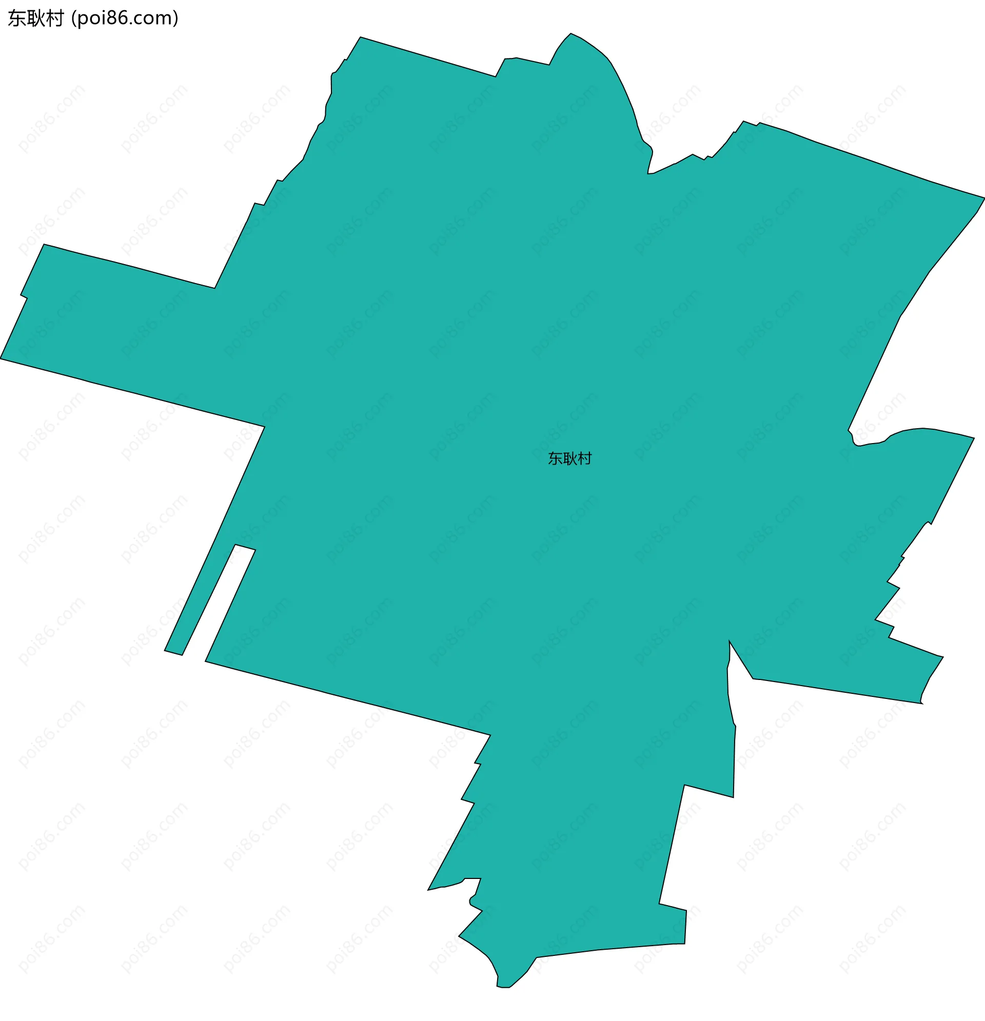 东耿村边界地图