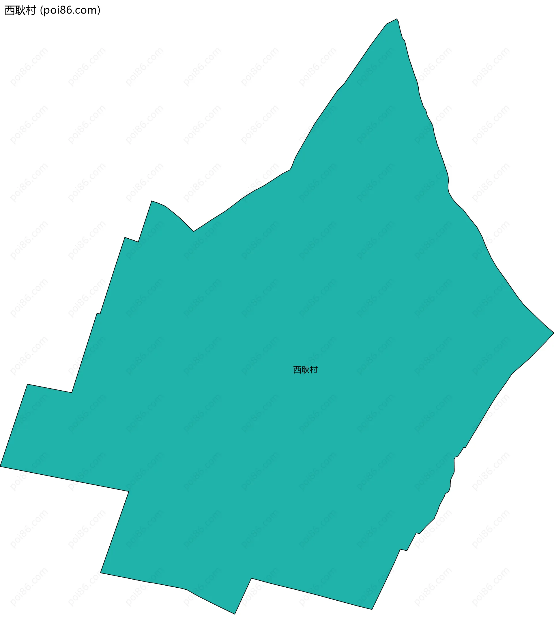 西耿村边界地图