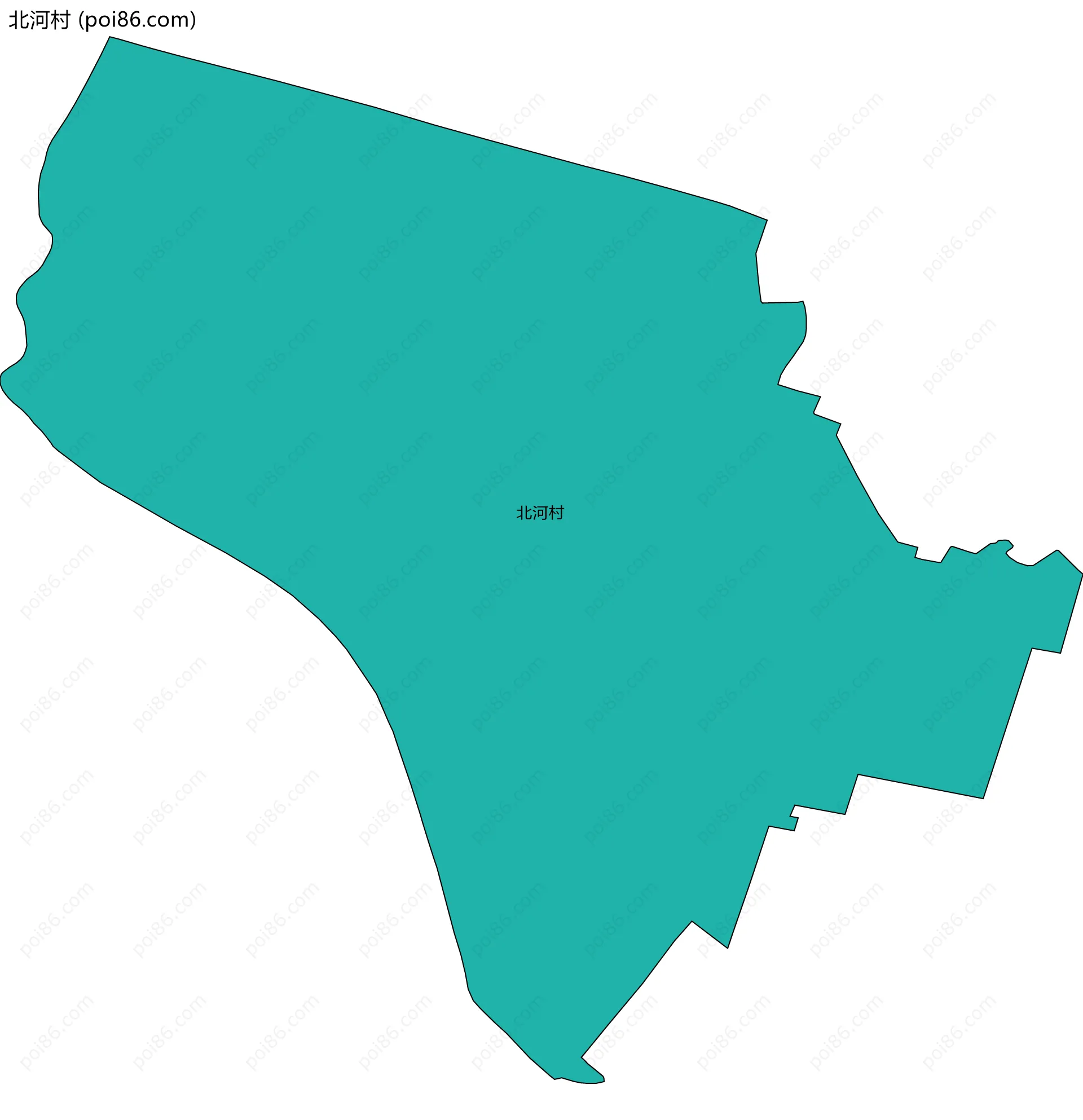 北河村边界地图