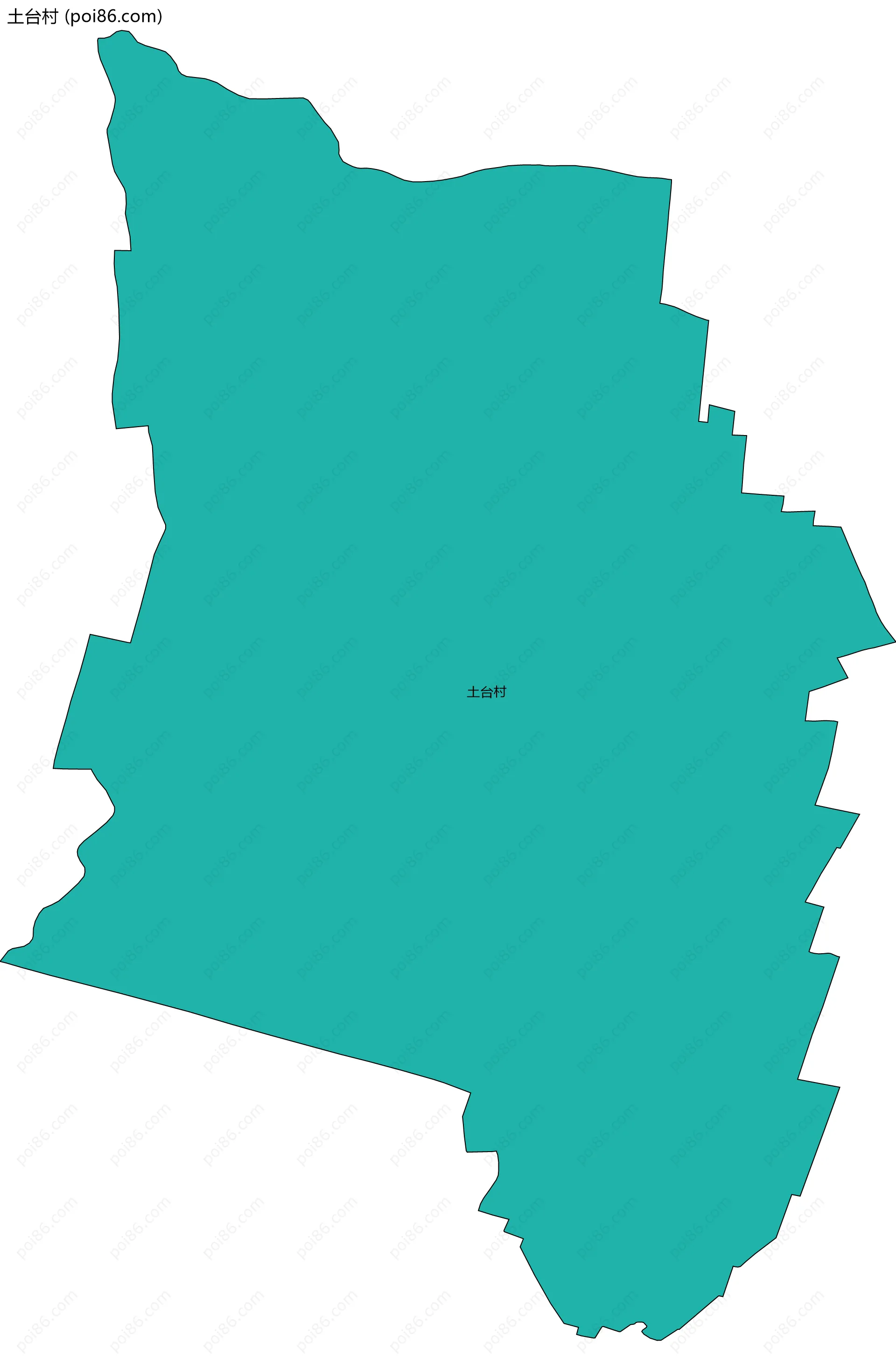 土台村边界地图