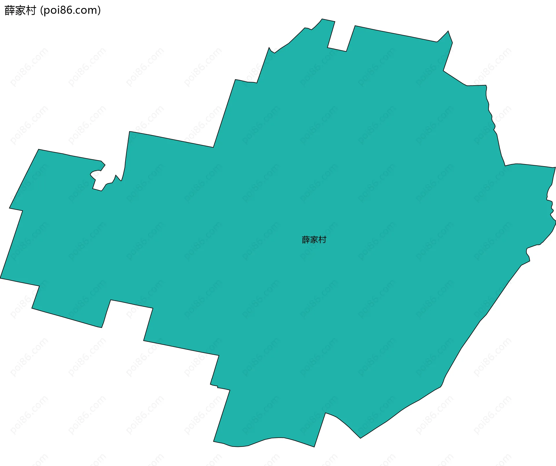 薛家村边界地图