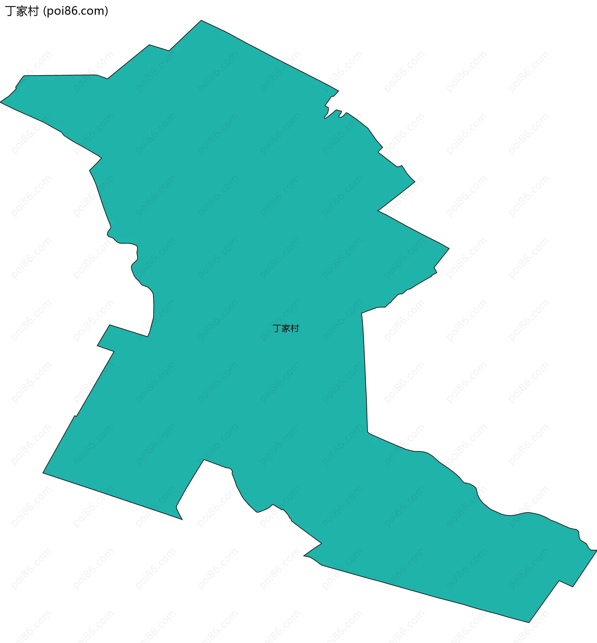 丁家村边界地图