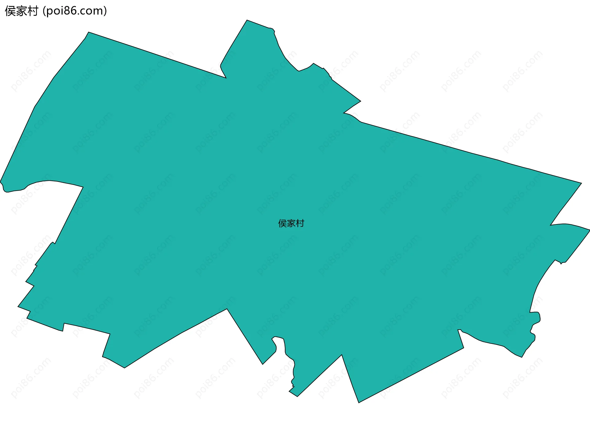 侯家村边界地图