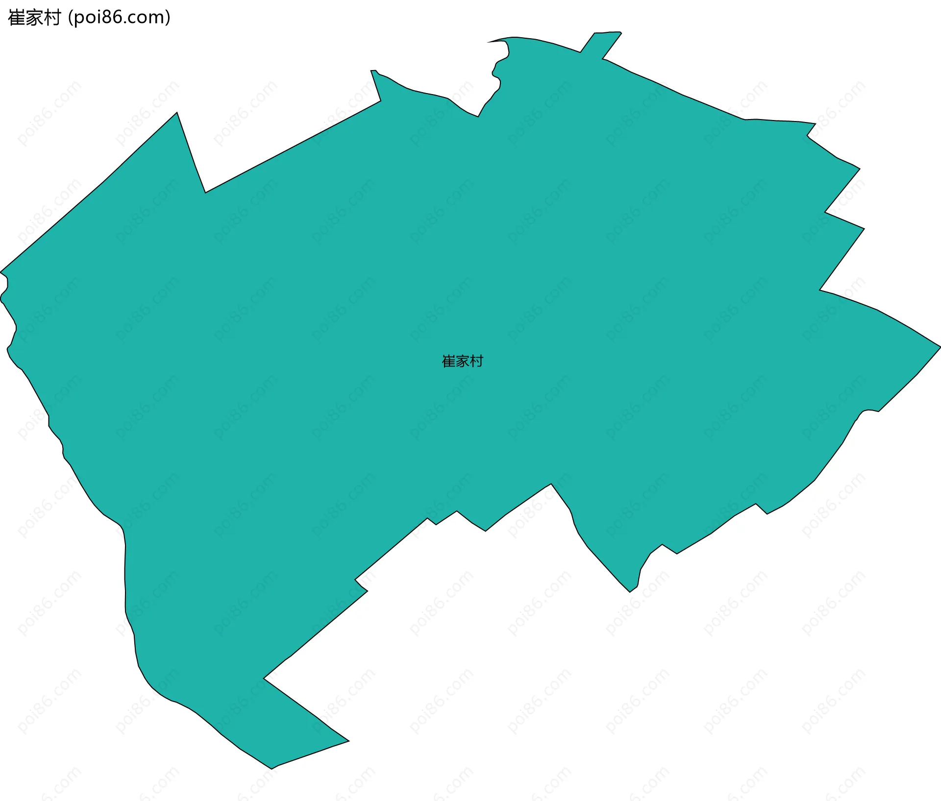 崔家村边界地图