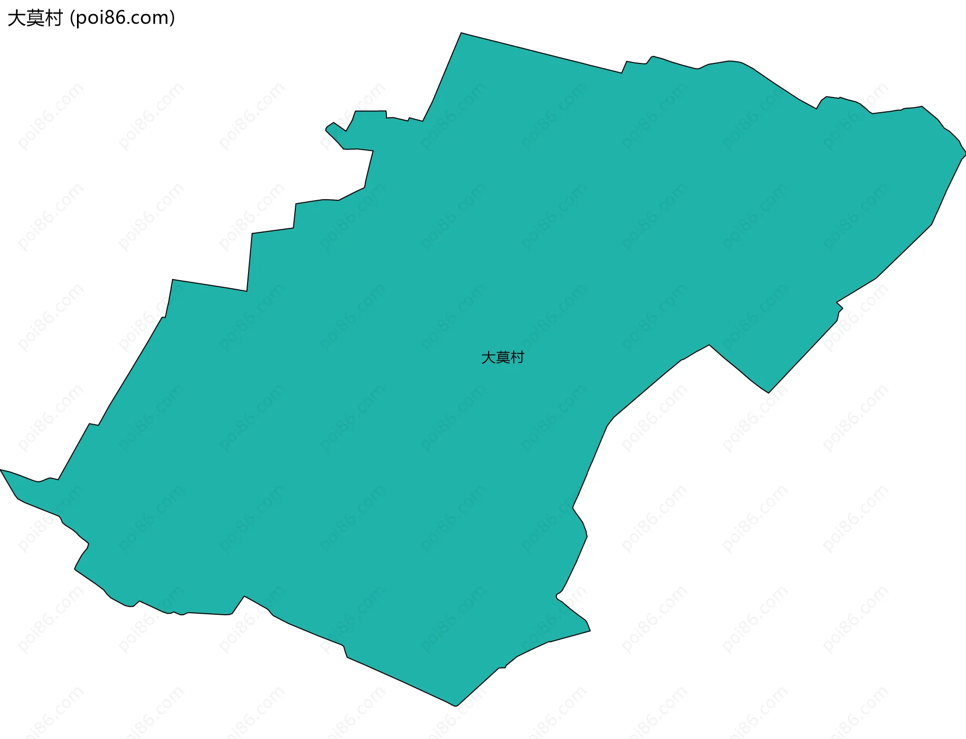 大莫村边界地图