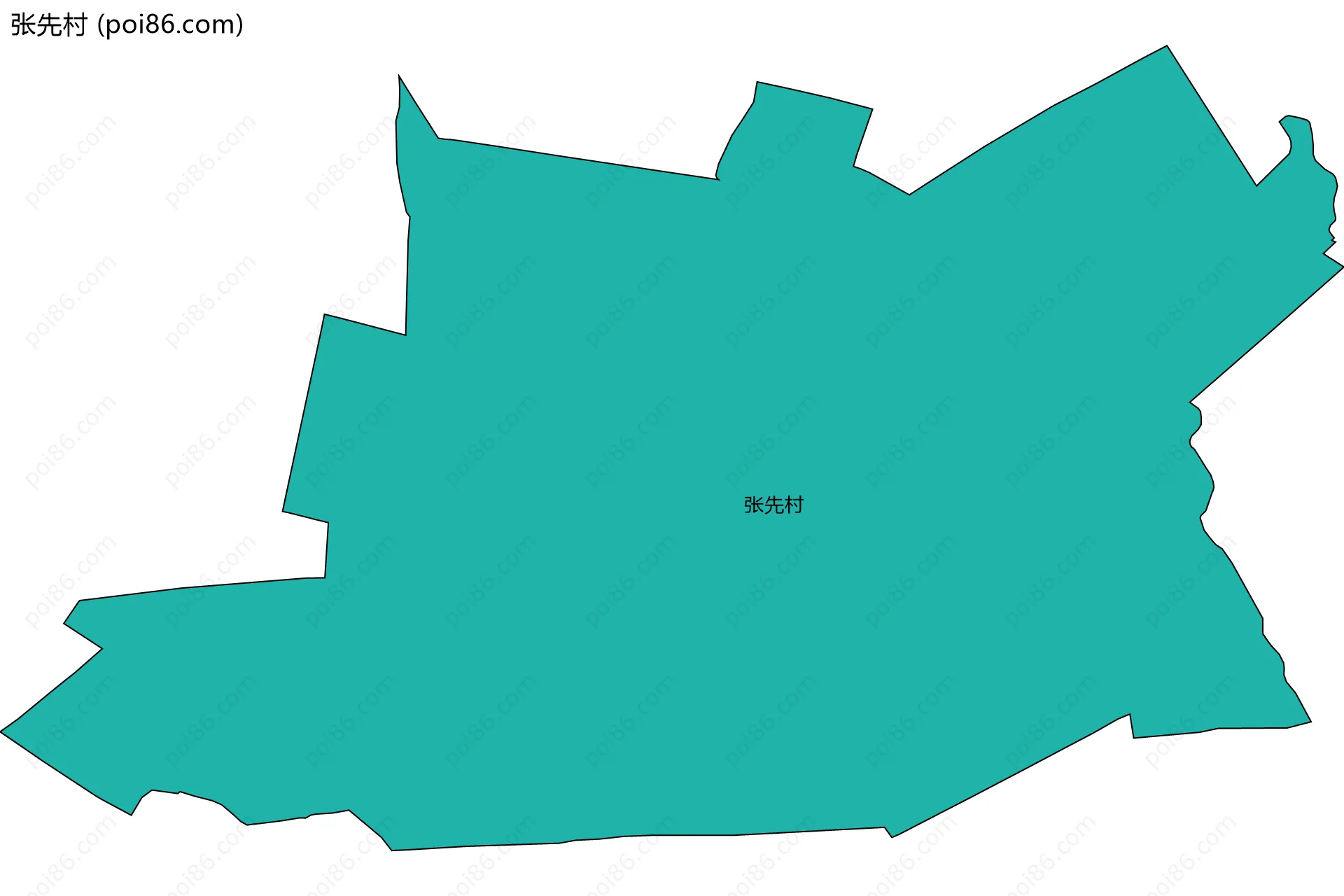 张先村边界地图