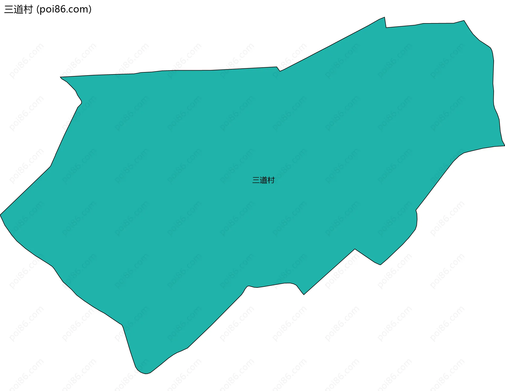 三道村边界地图