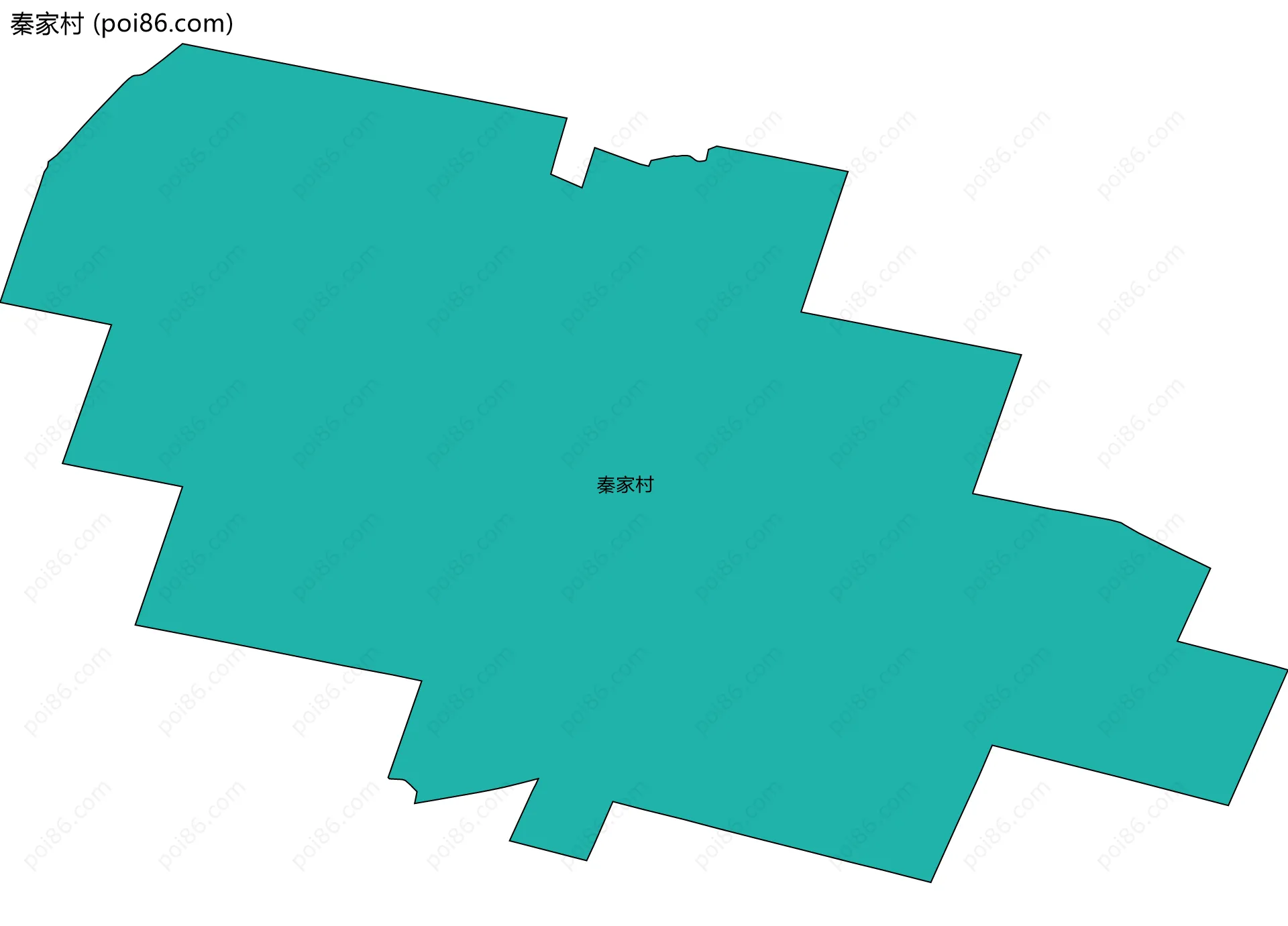 秦家村边界地图