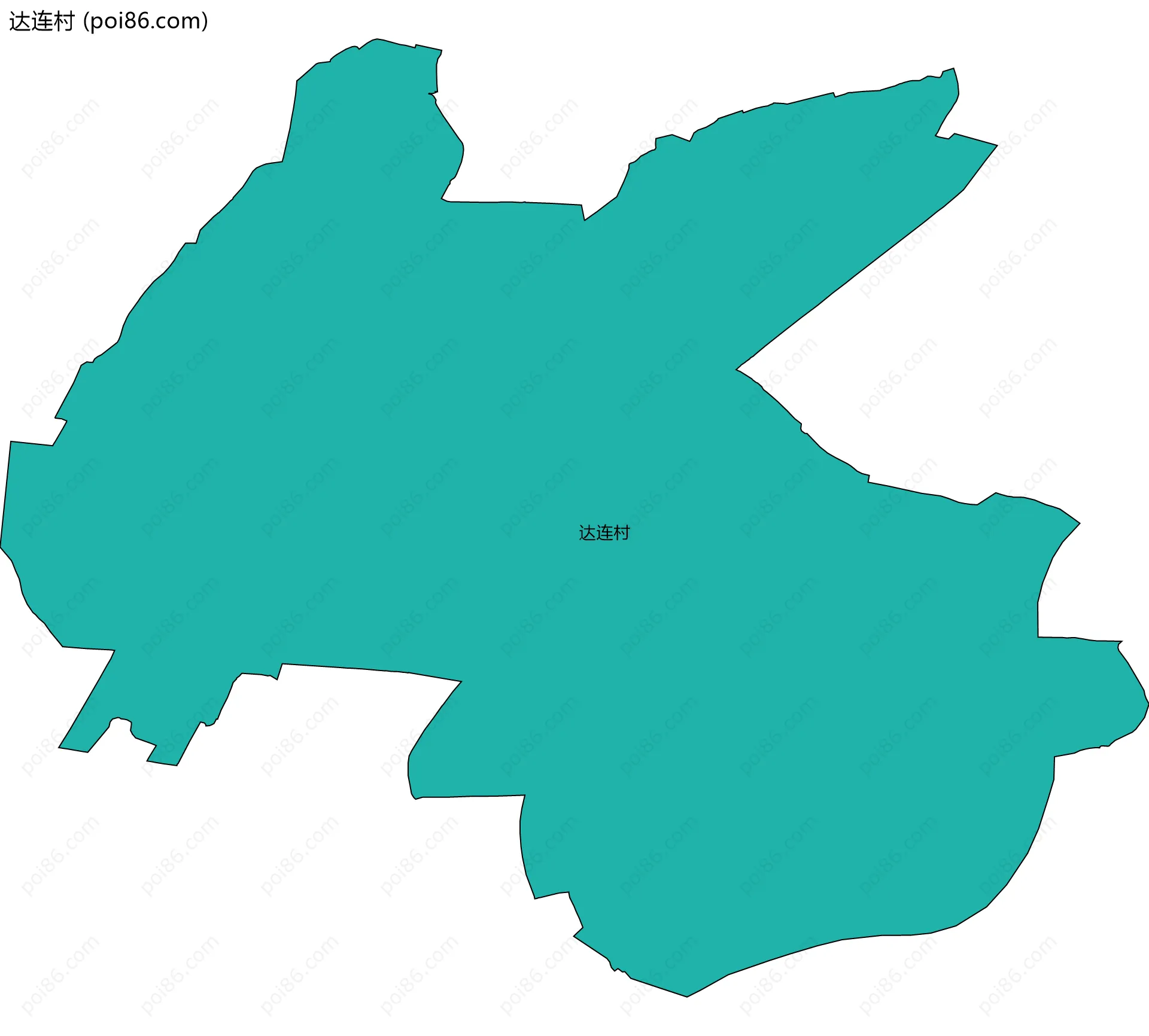 达连村边界地图