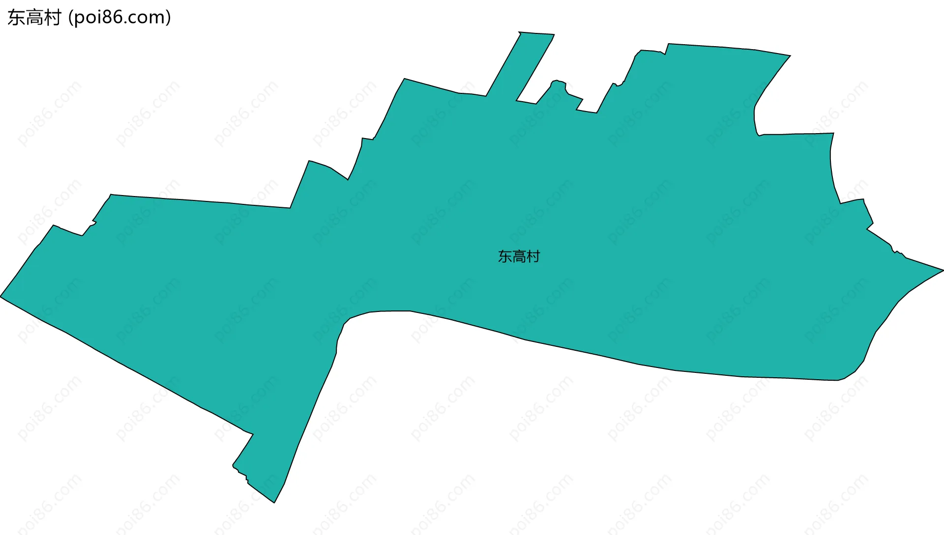 东高村边界地图