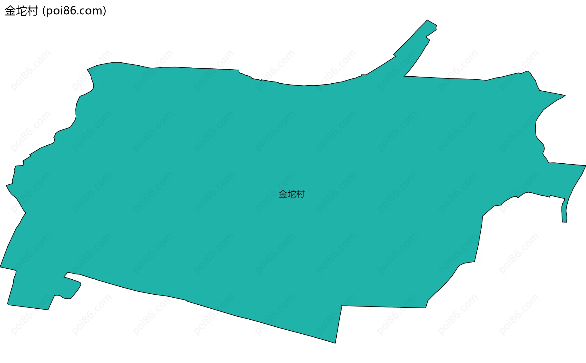 金坨村边界地图