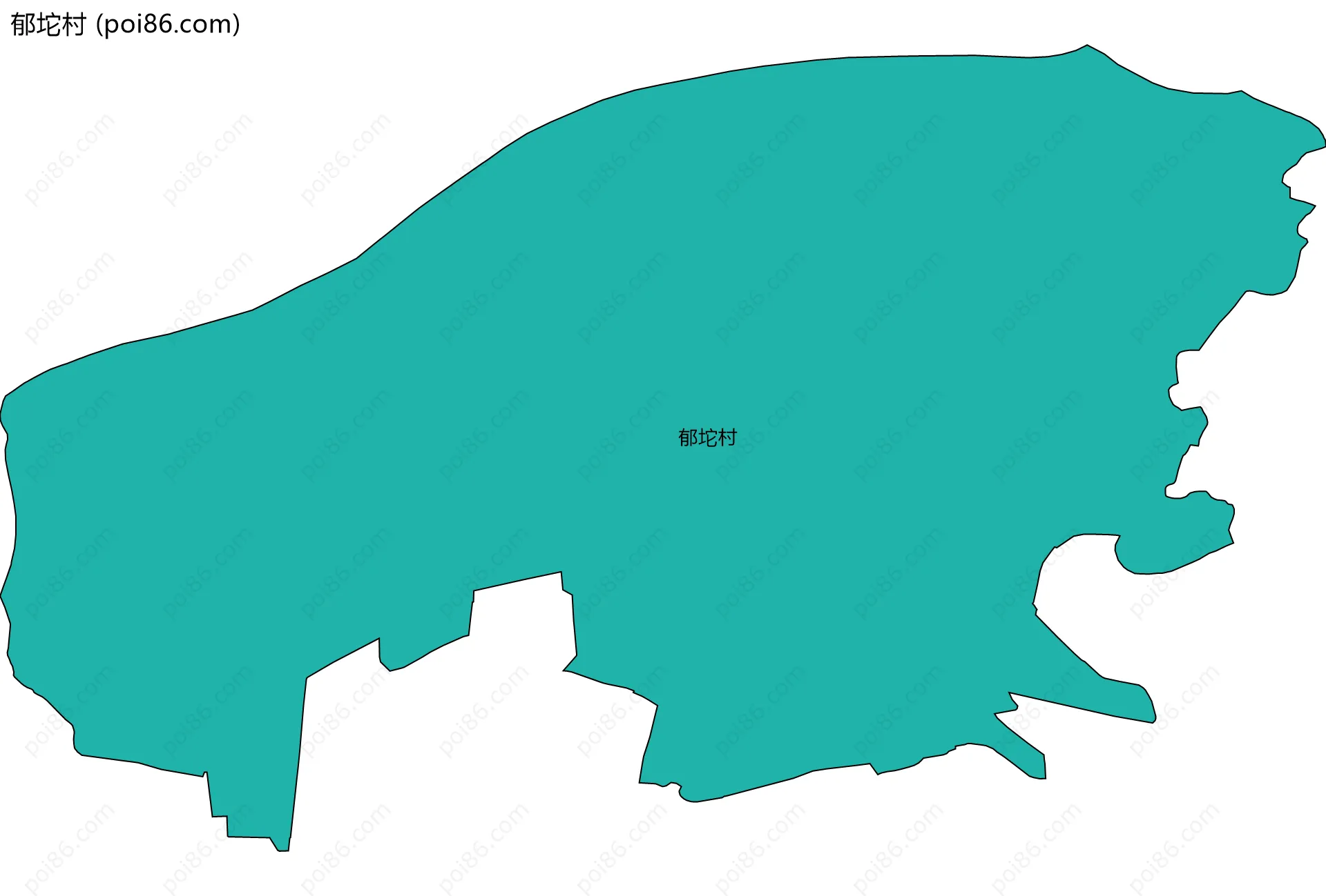 郁坨村边界地图