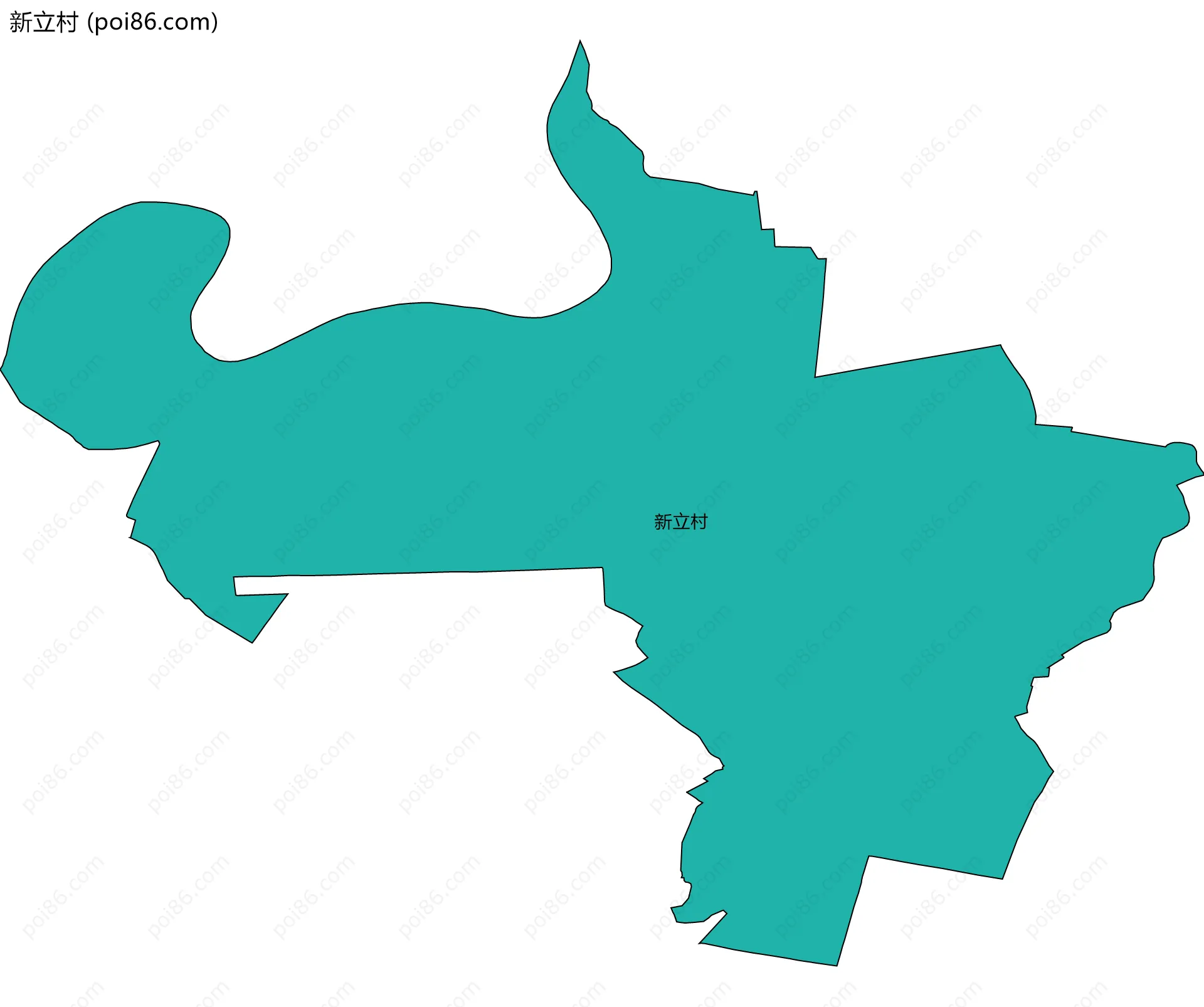 新立村边界地图