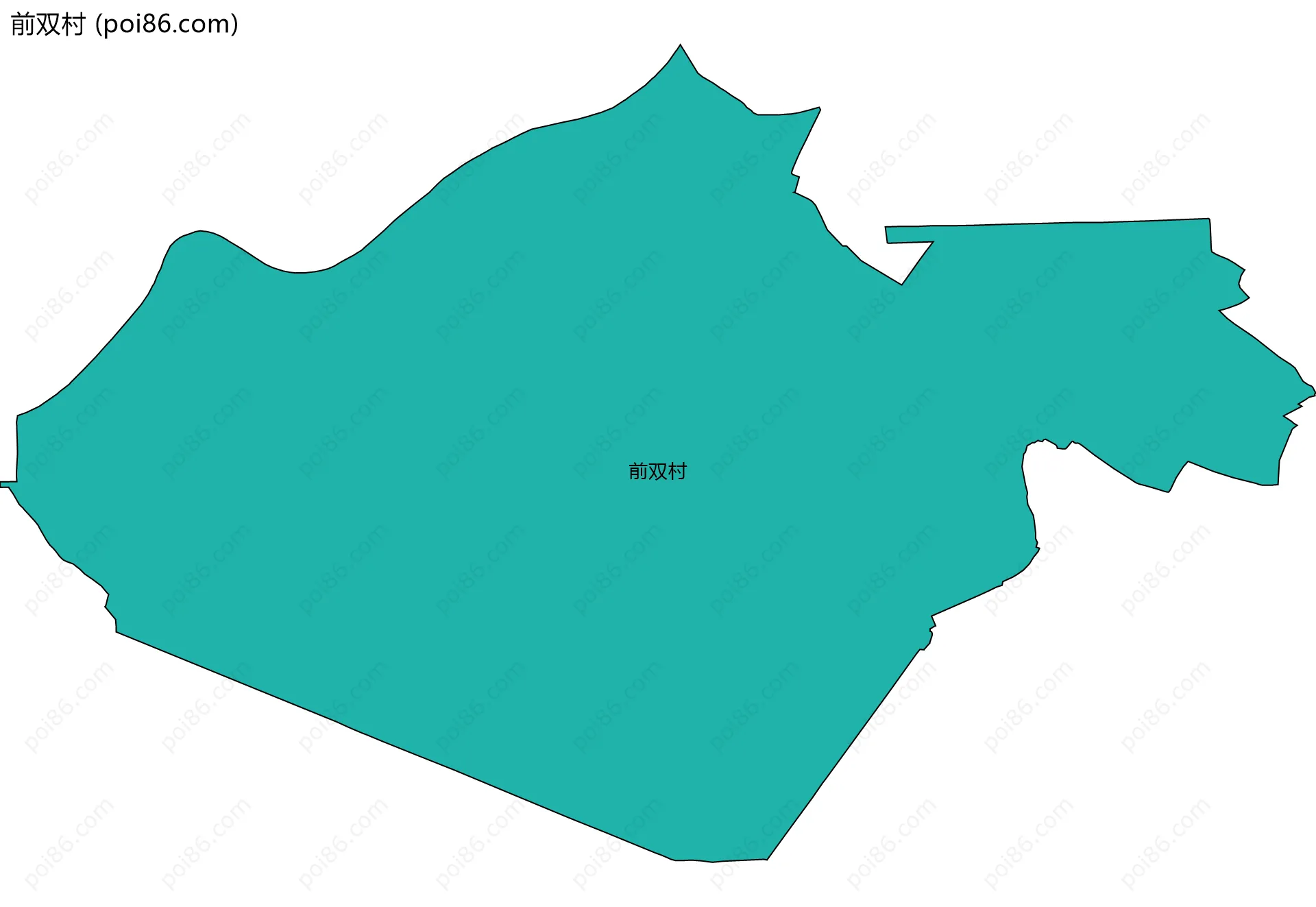 前双村边界地图