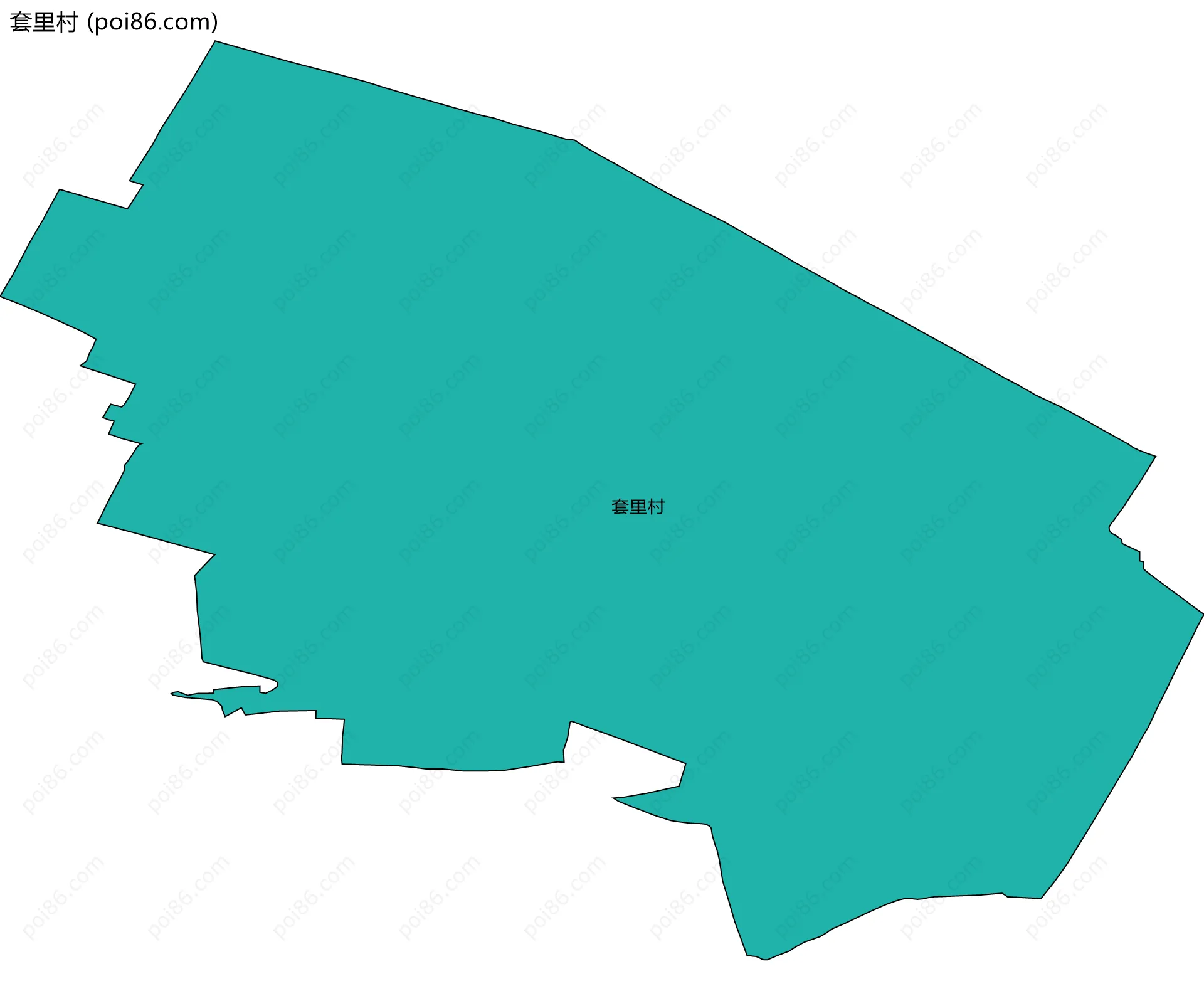 套里村边界地图