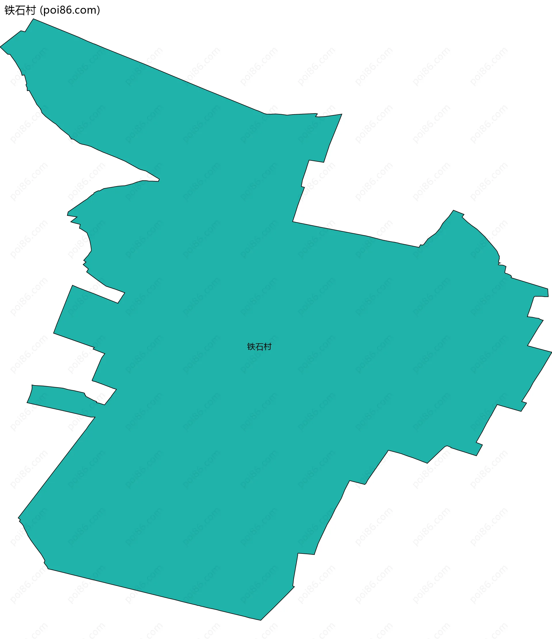 铁石村边界地图