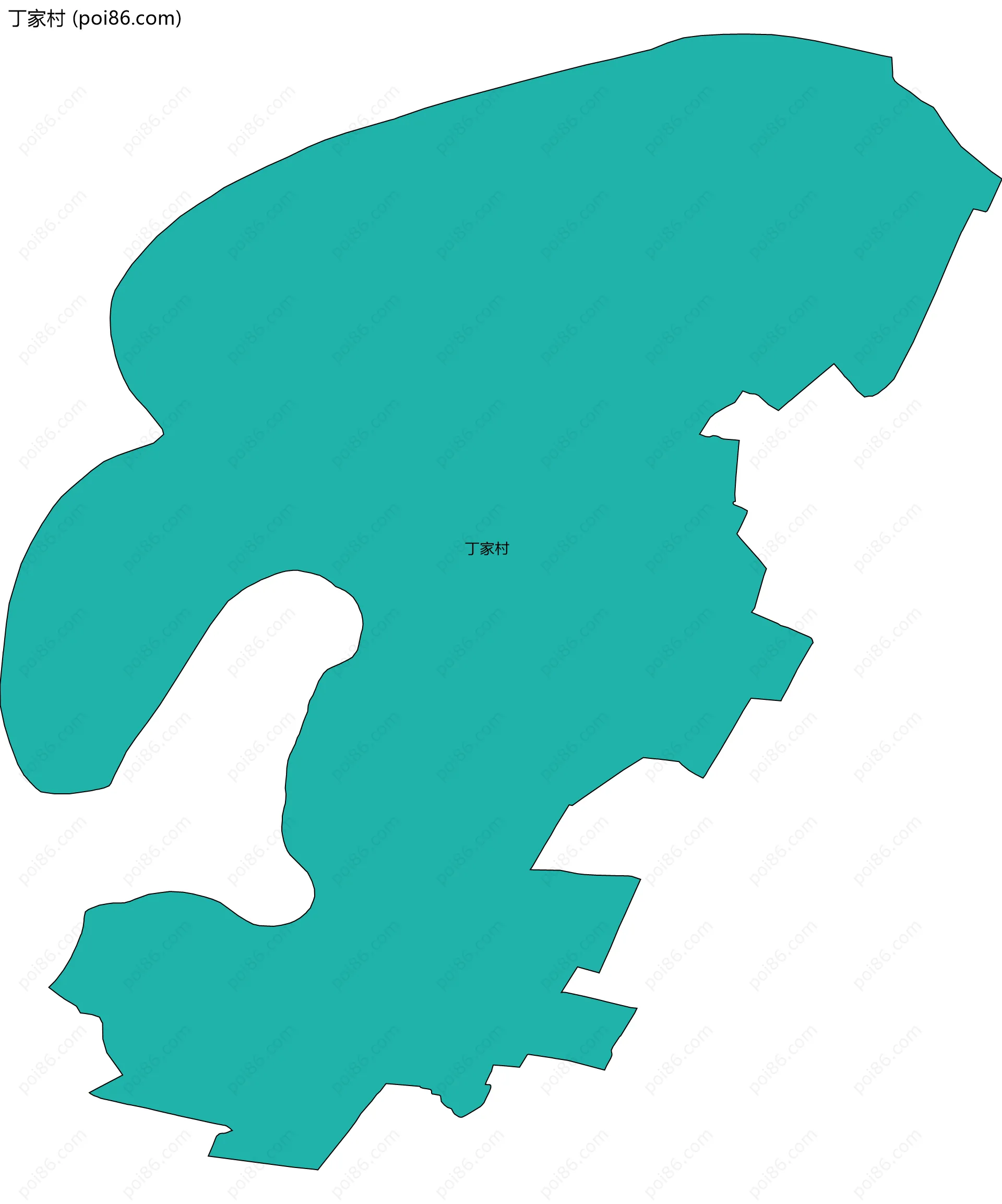 丁家村边界地图