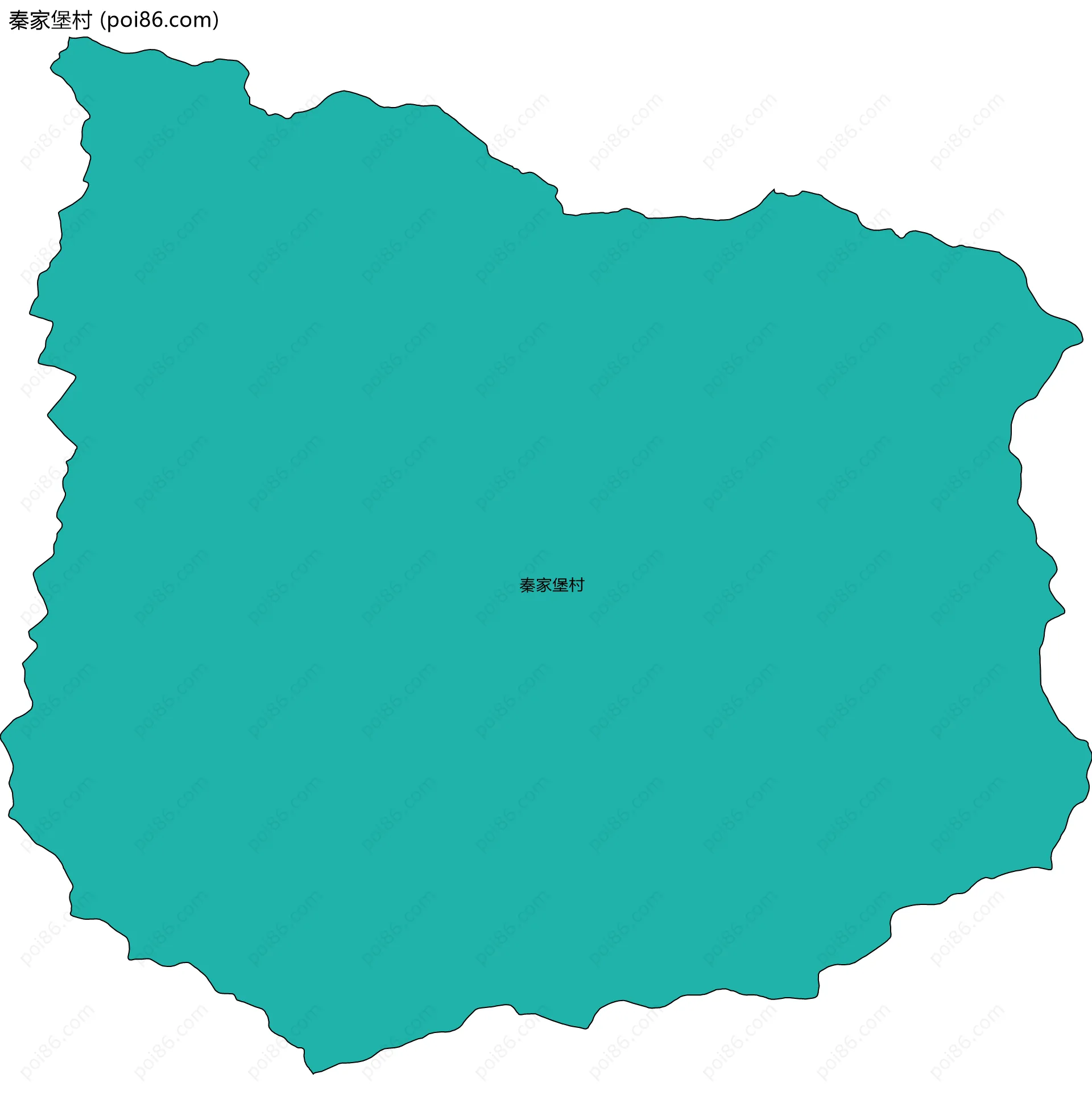 秦家堡村边界地图