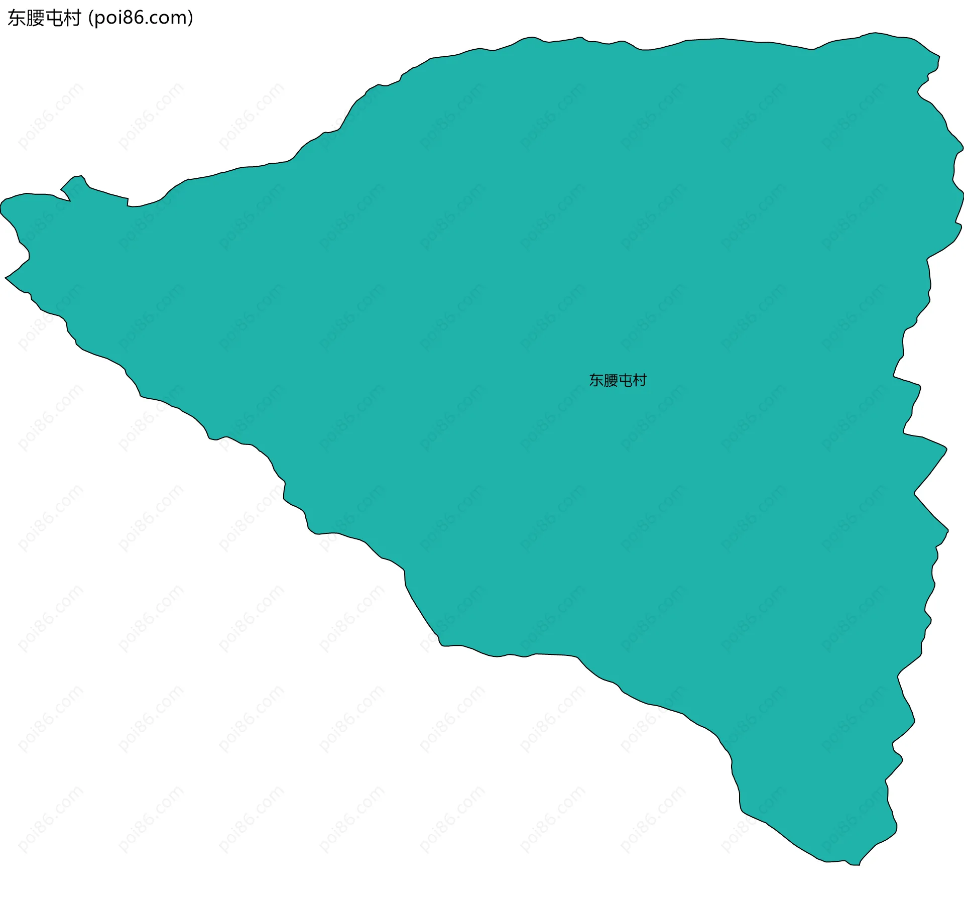 东腰屯村边界地图