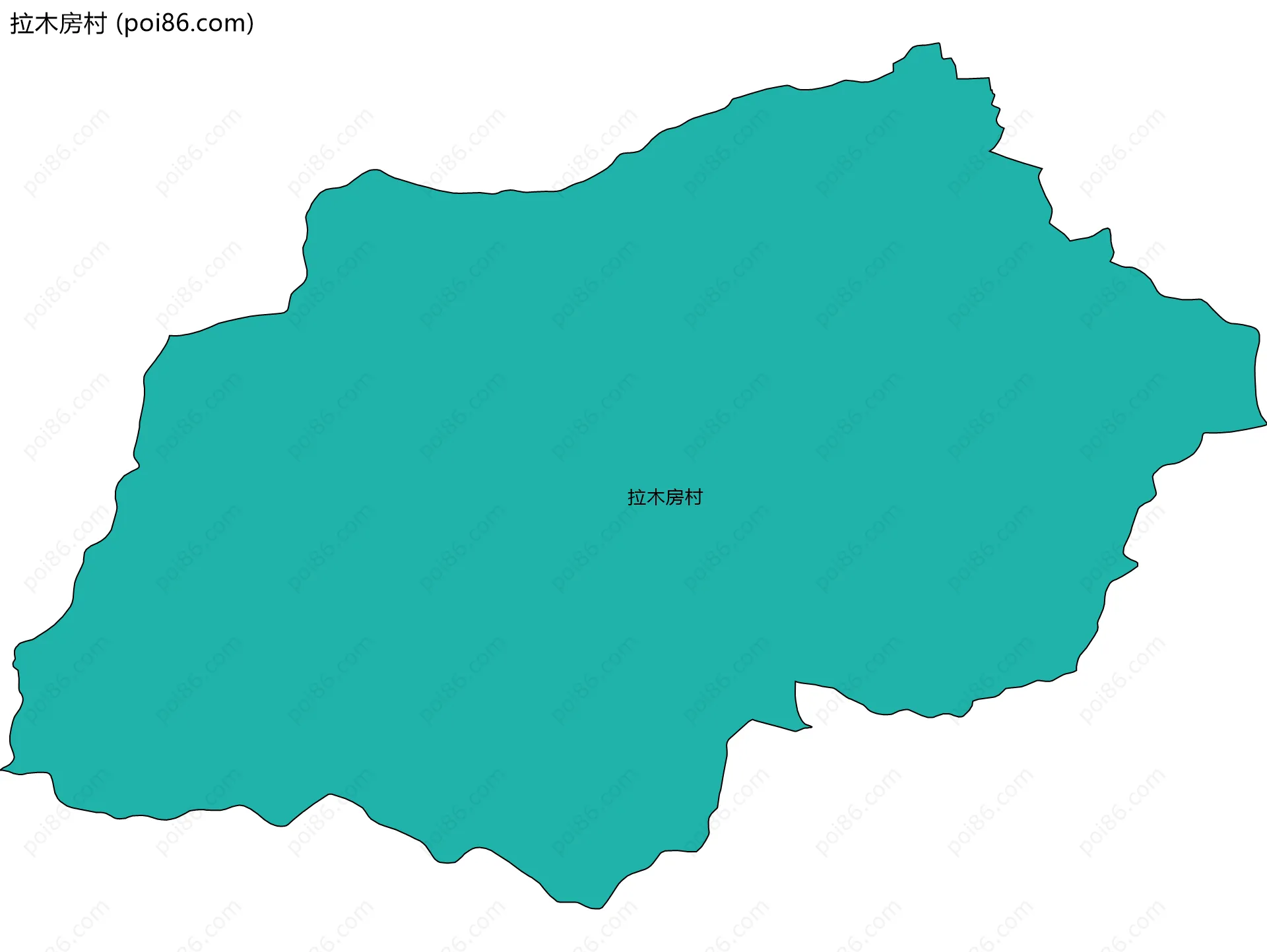 拉木房村边界地图