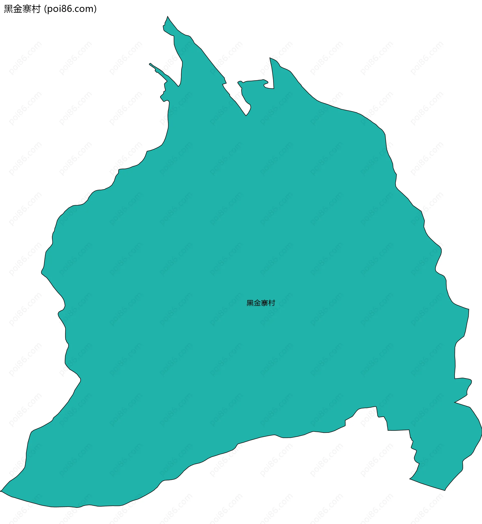 黑金寨村边界地图