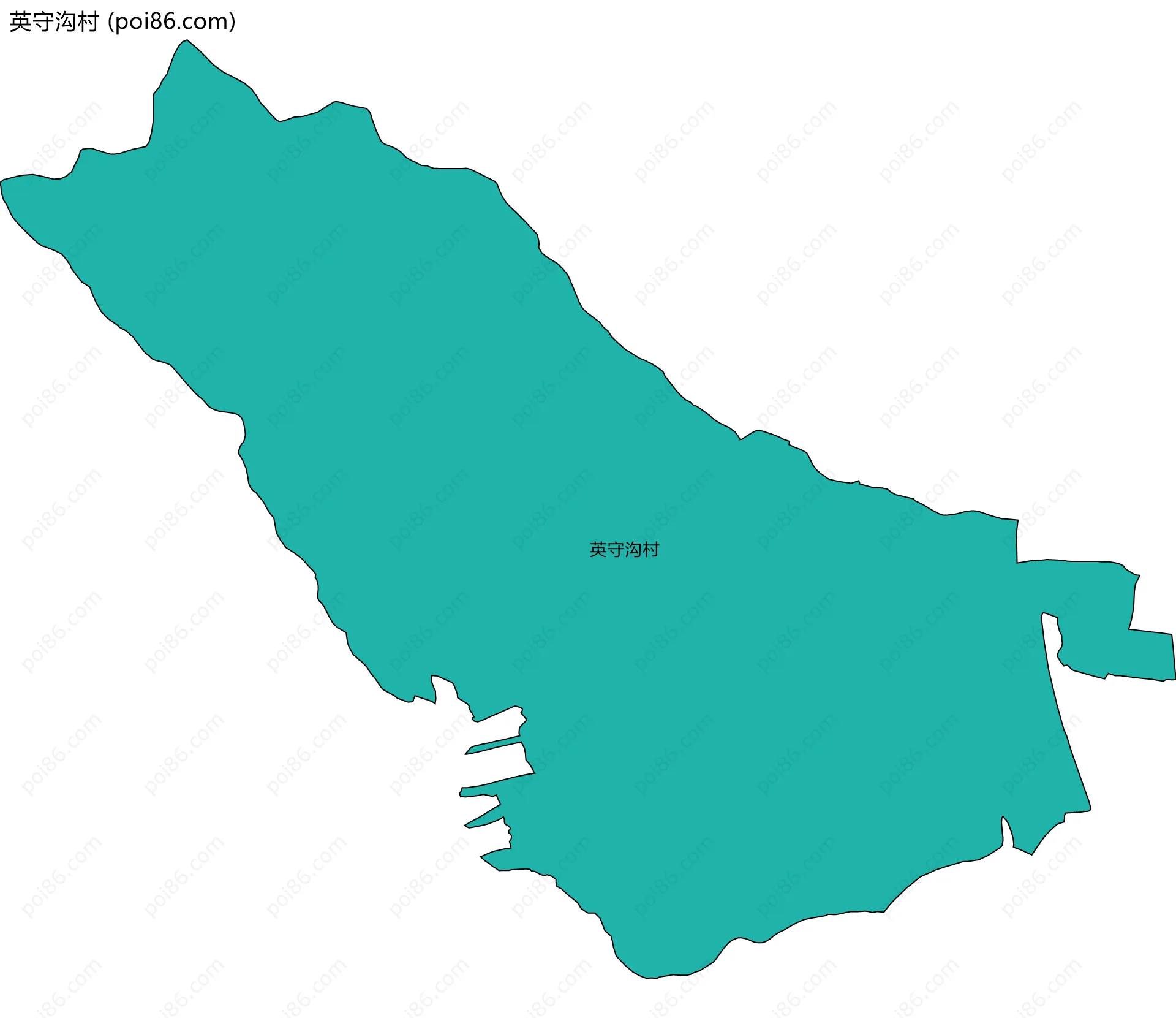 英守沟村边界地图