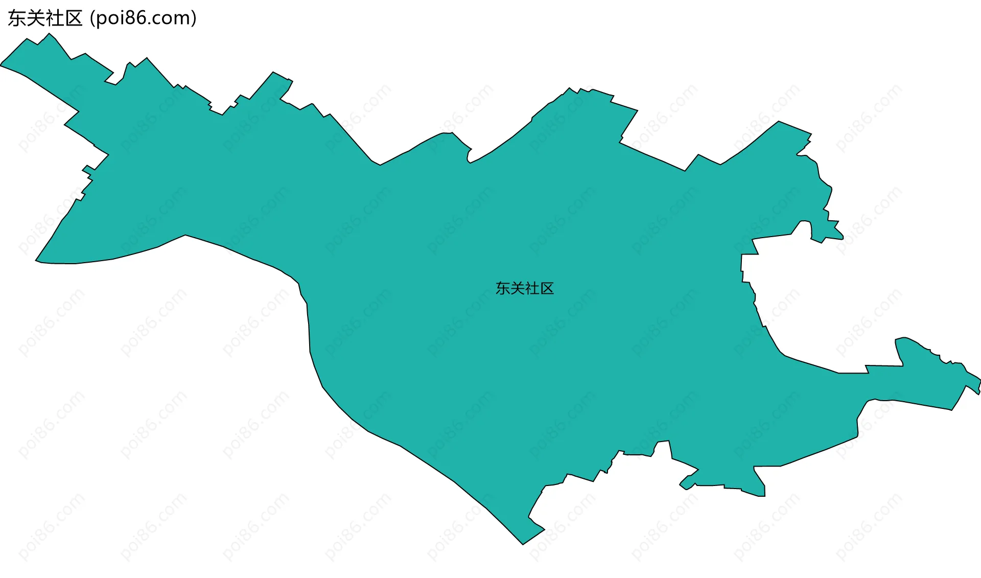 东关社区边界地图