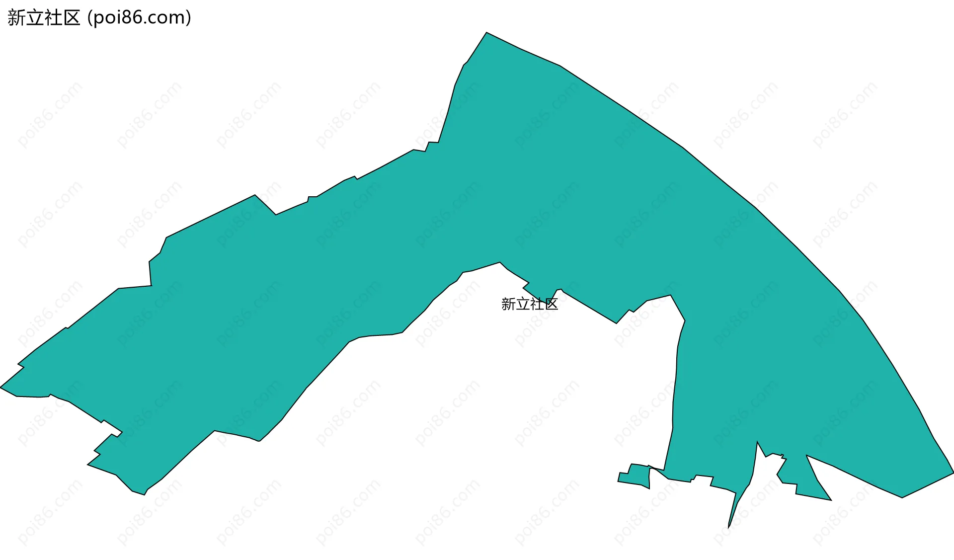 新立社区边界地图