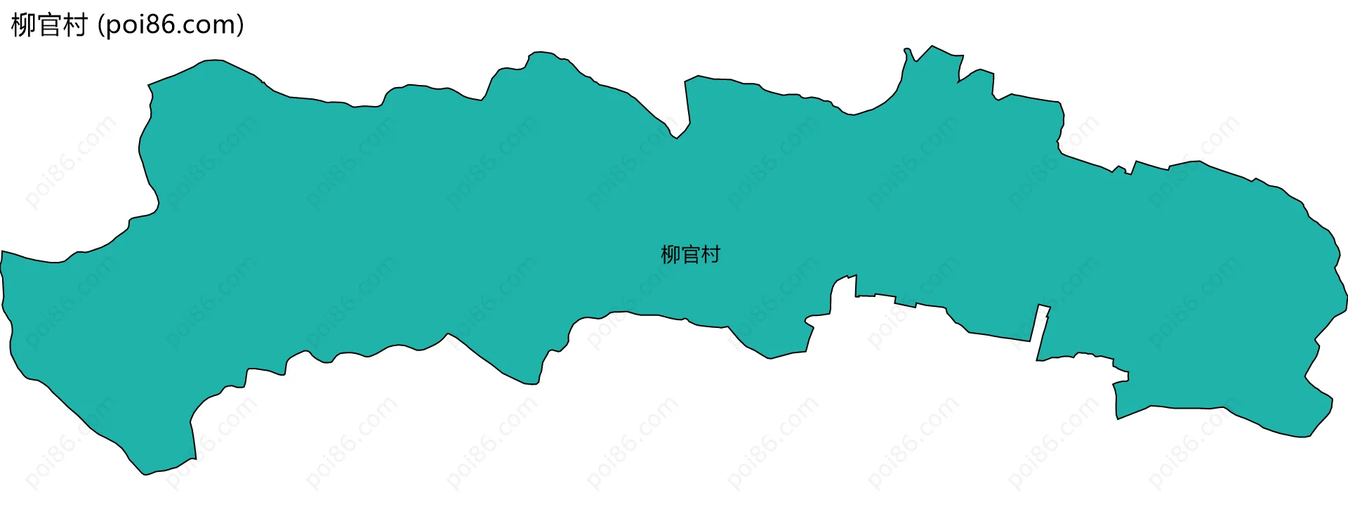 柳官村边界地图