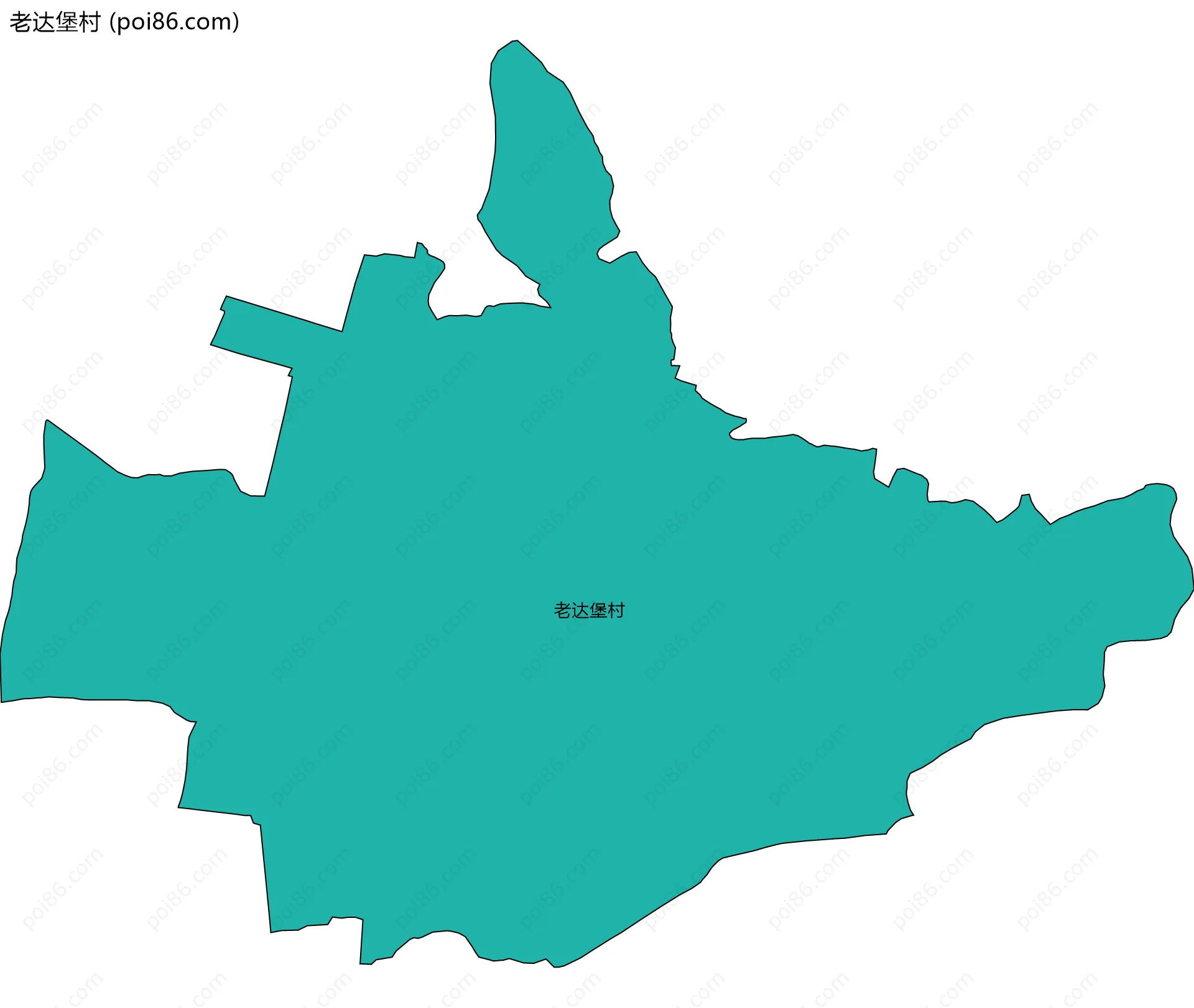 老达堡村边界地图