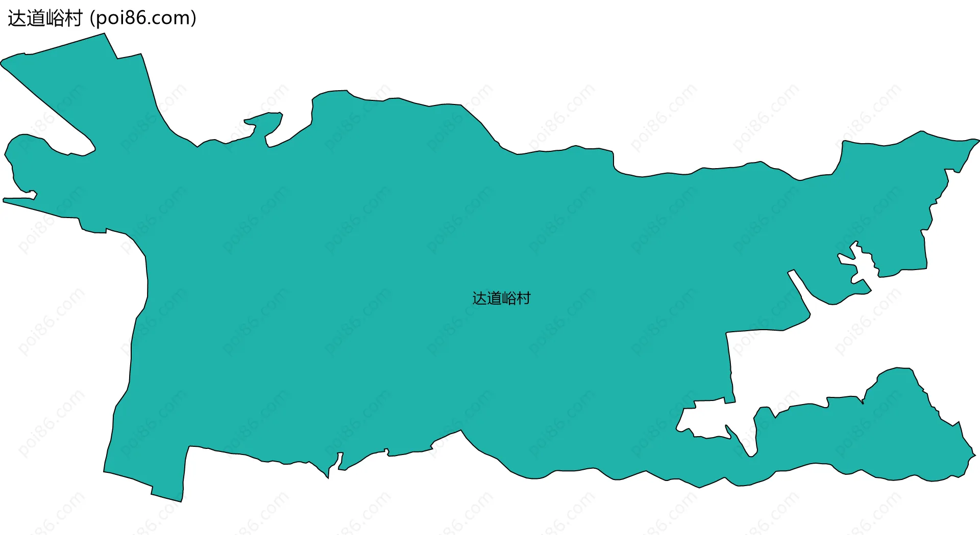 达道峪村边界地图