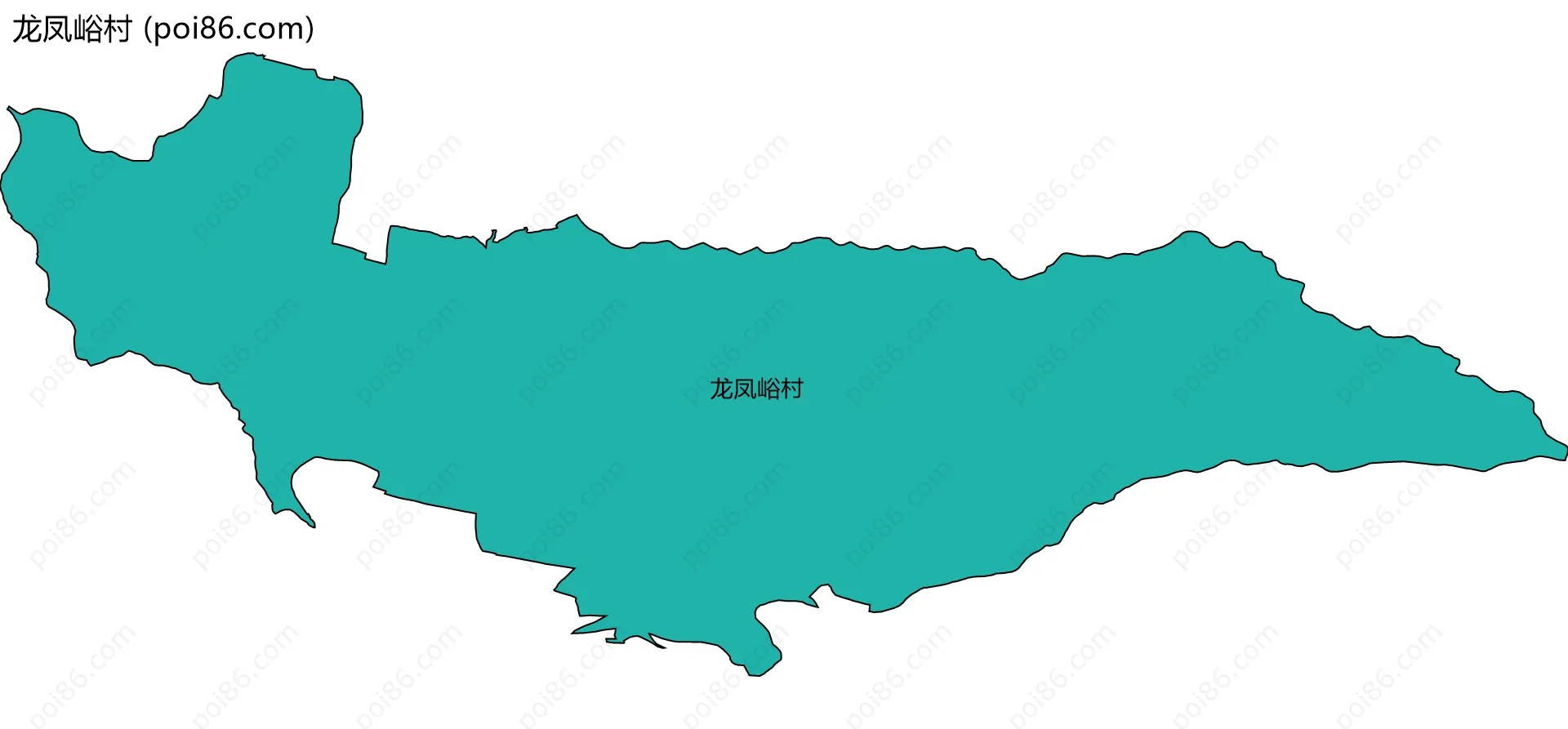 龙凤峪村边界地图