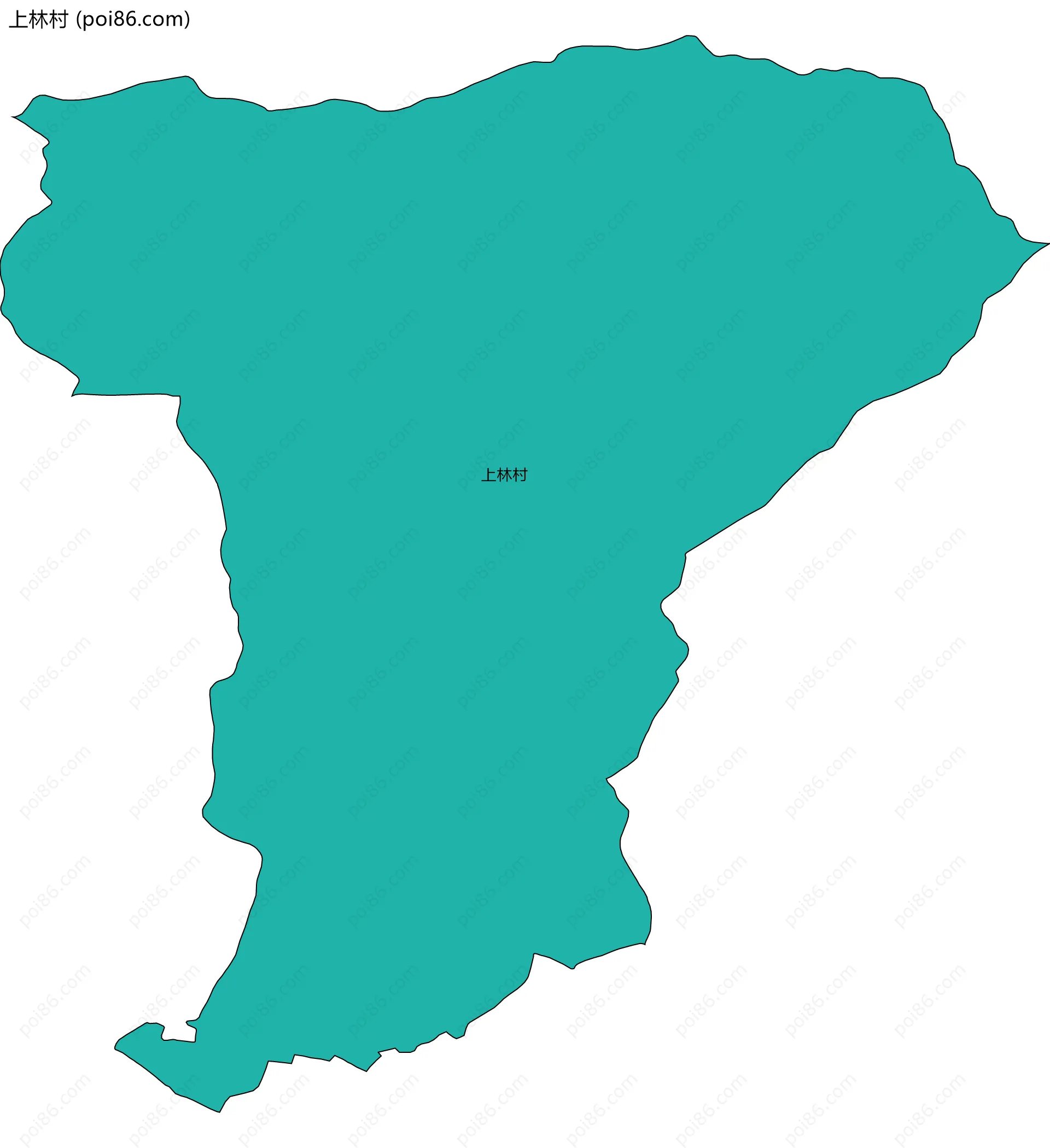 上林村边界地图