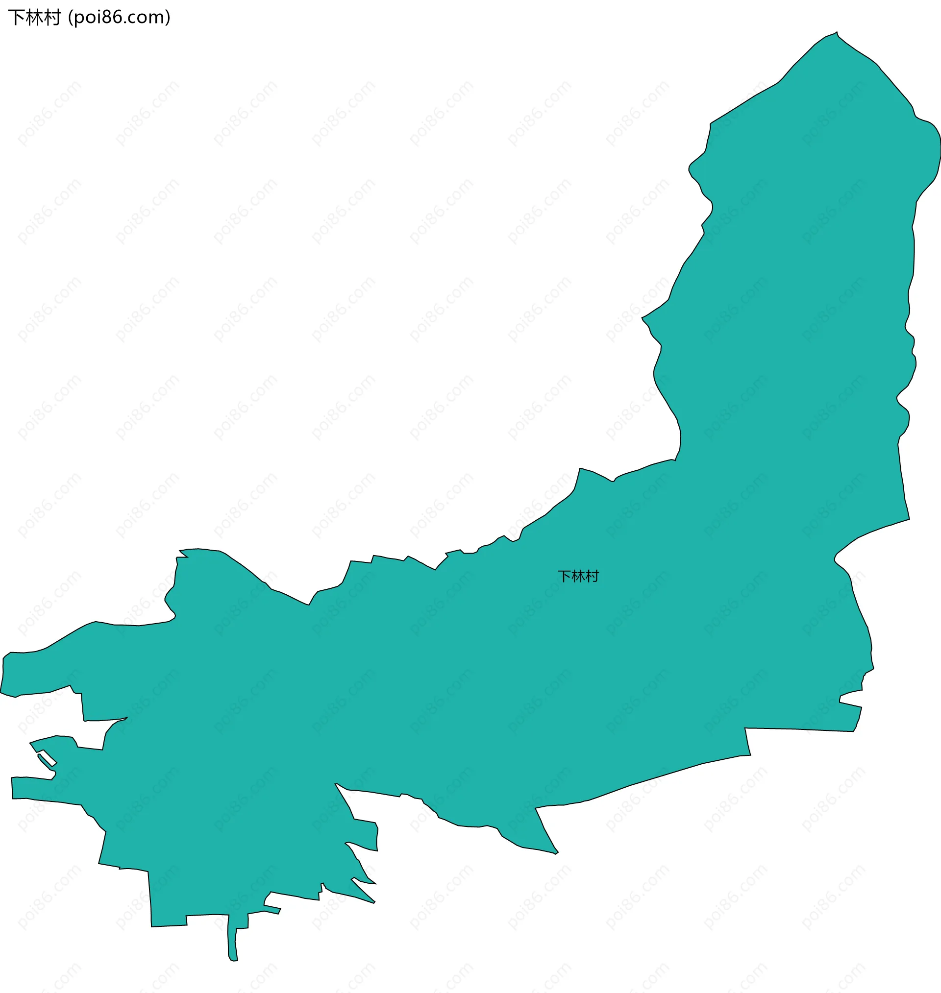 下林村边界地图