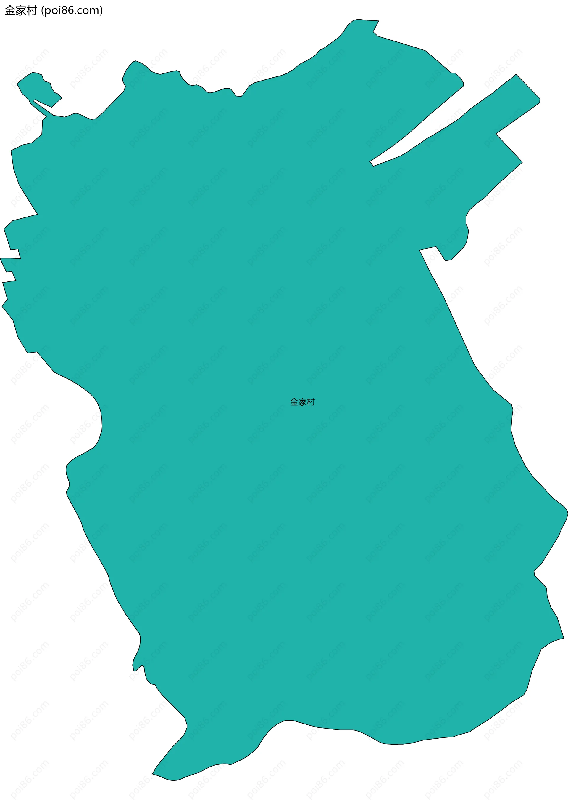 金家村边界地图