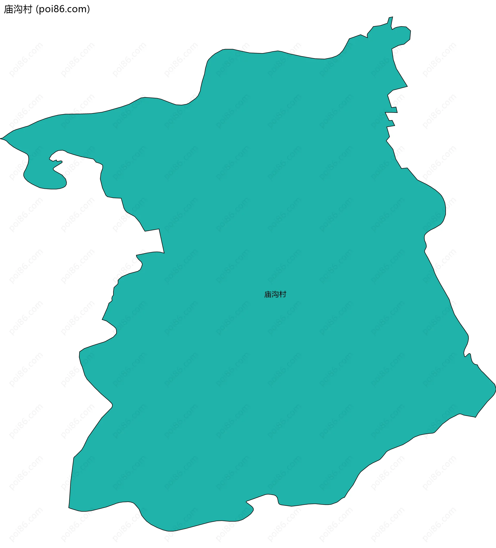 庙沟村边界地图