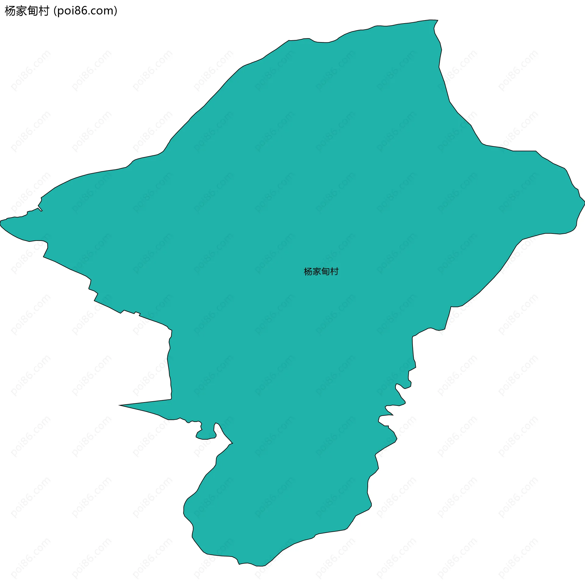 杨家甸村边界地图