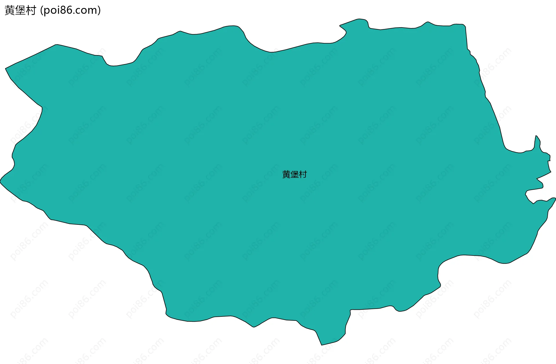 黄堡村边界地图