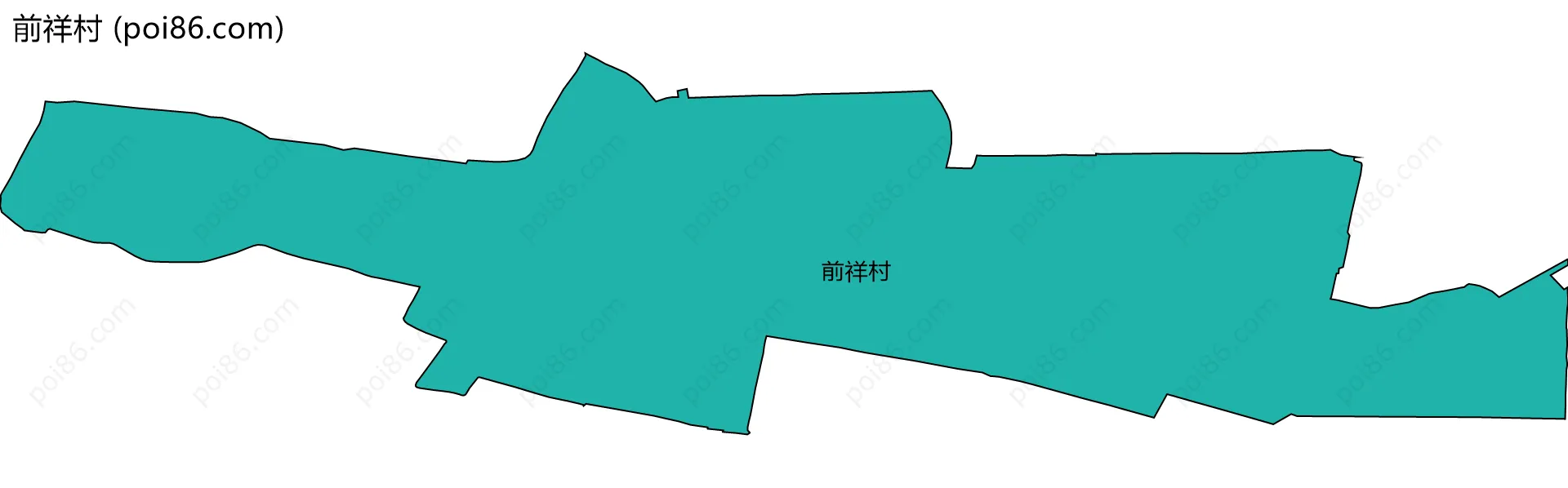 前祥村边界地图