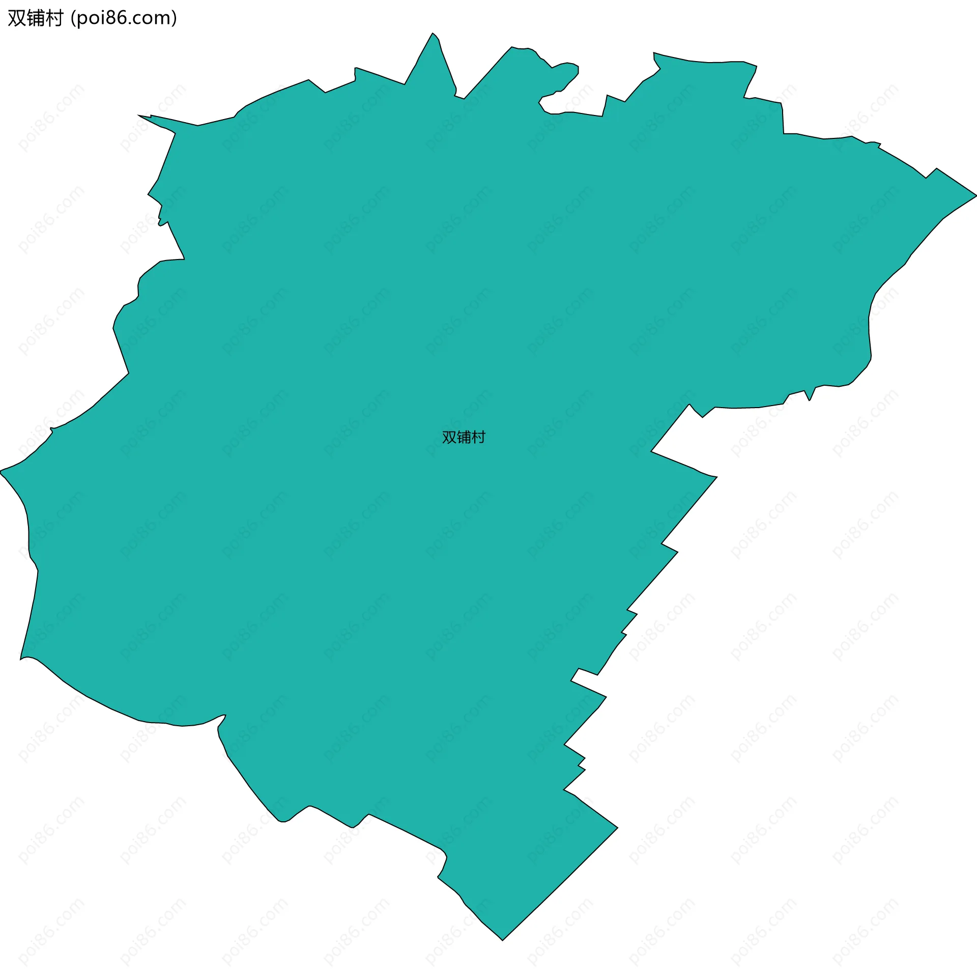 双铺村边界地图