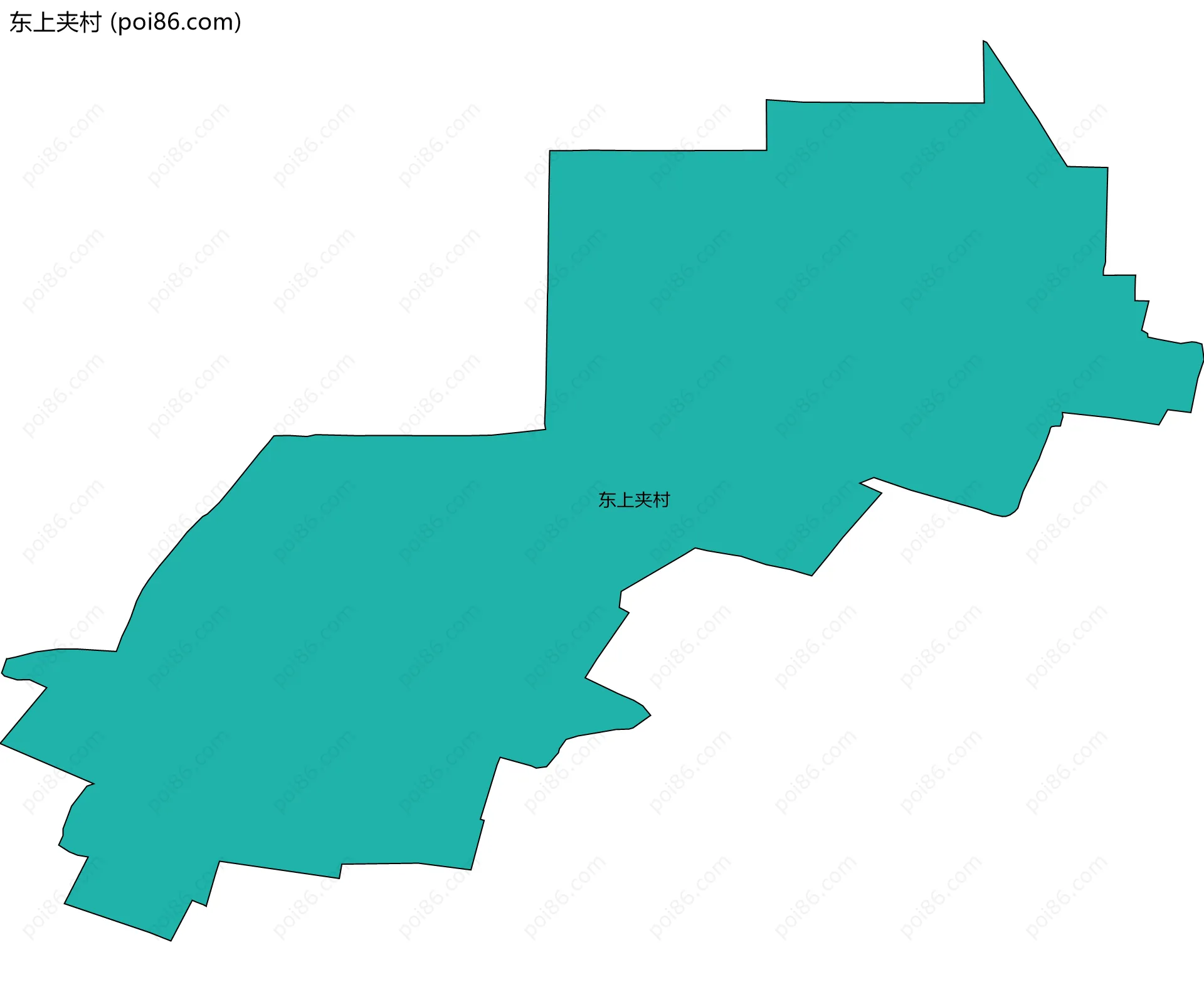 东上夹村边界地图
