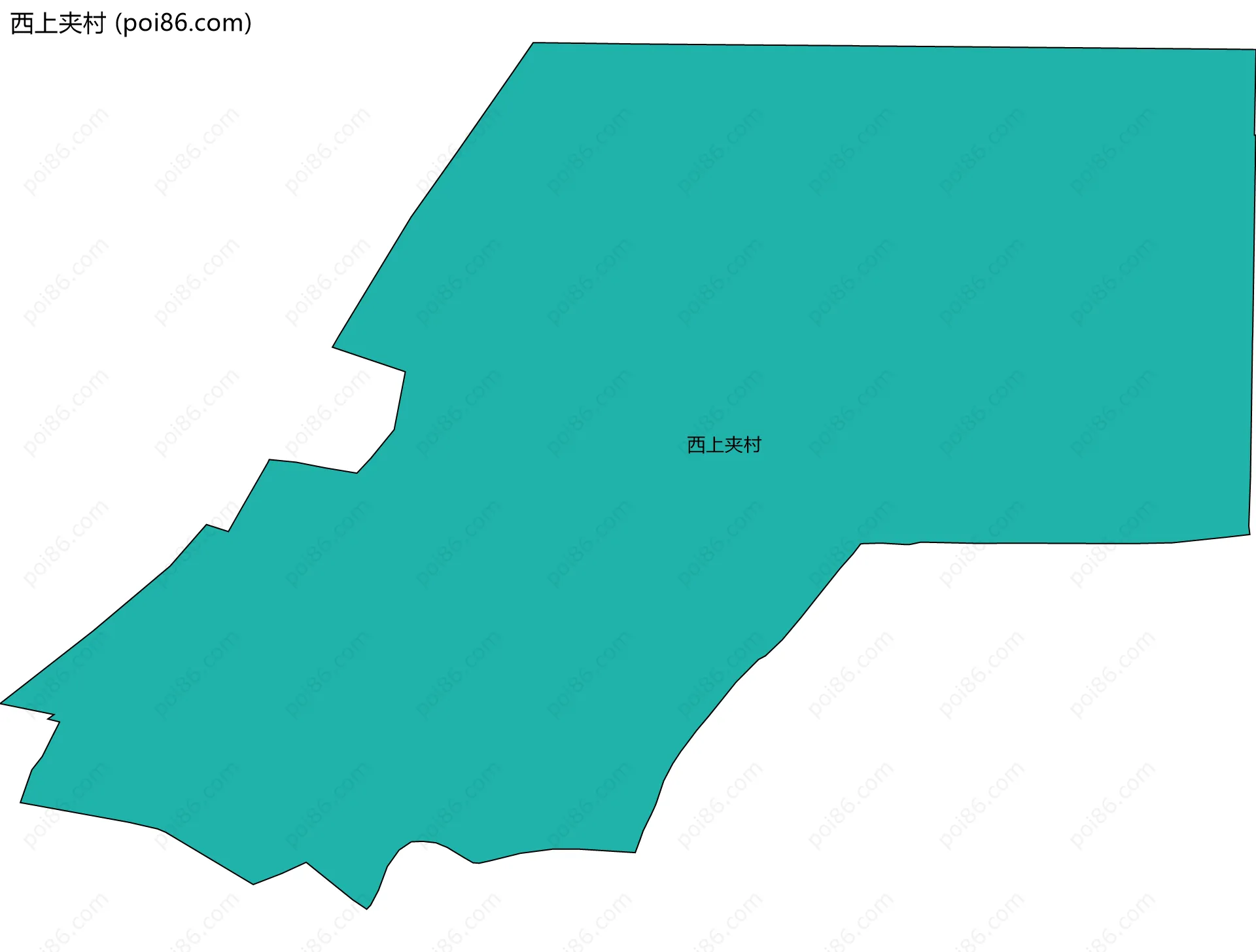 西上夹村边界地图