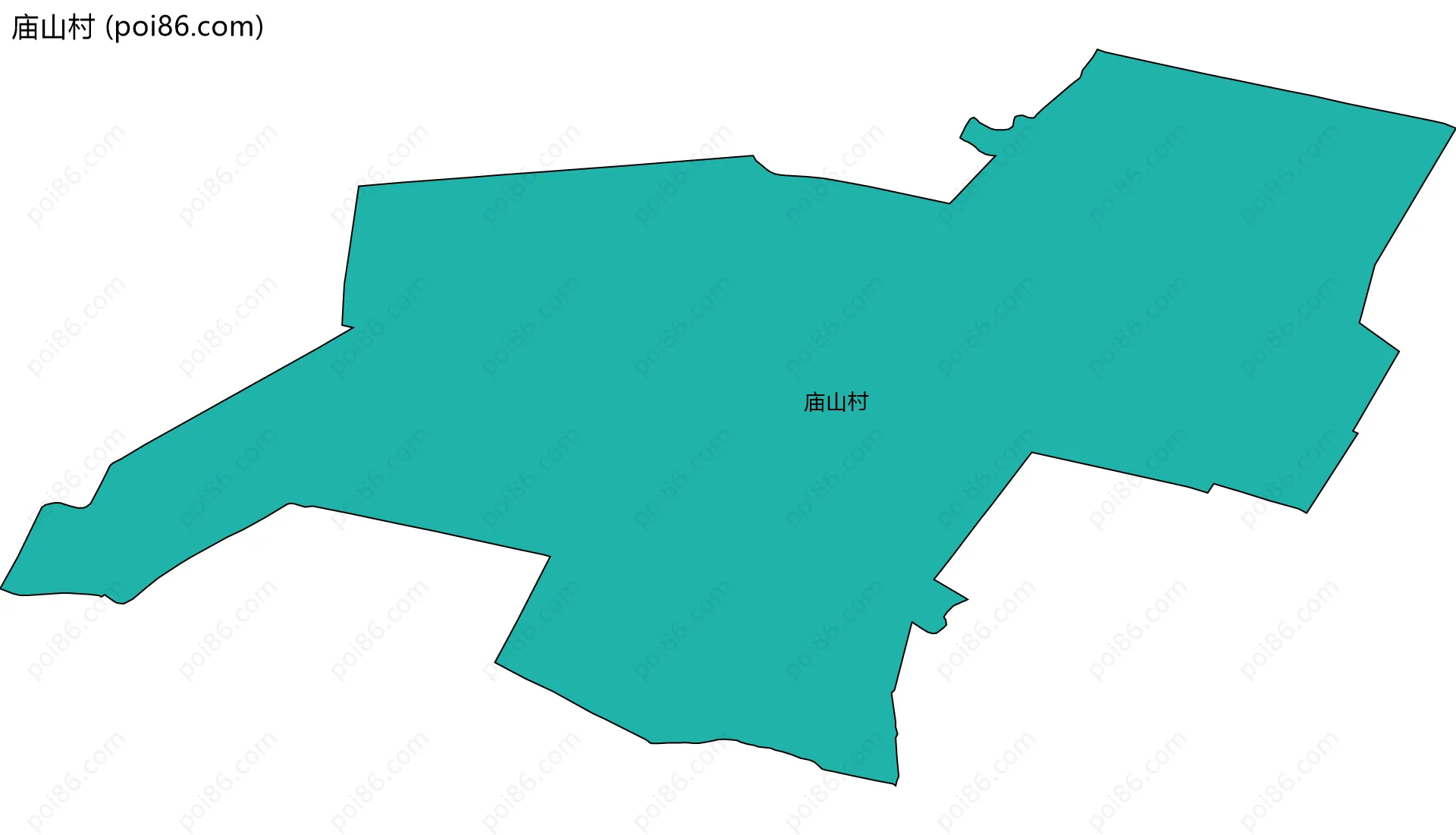 庙山村边界地图