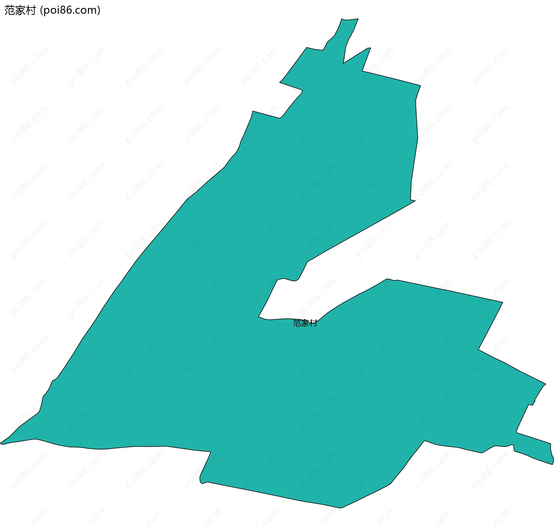 范家村边界地图