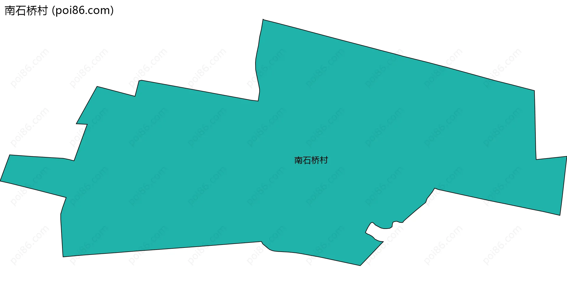 南石桥村边界地图