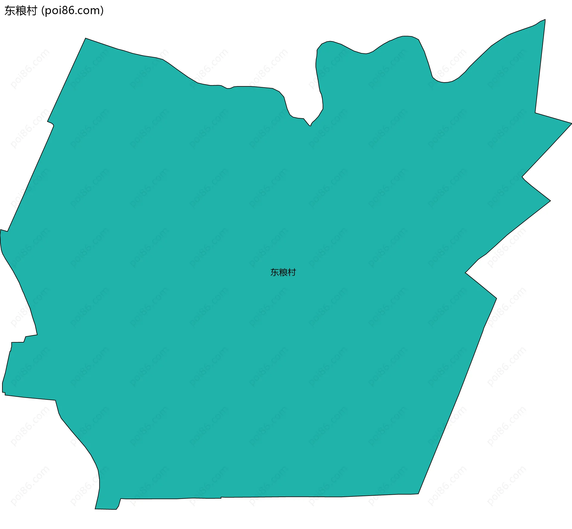 东粮村边界地图