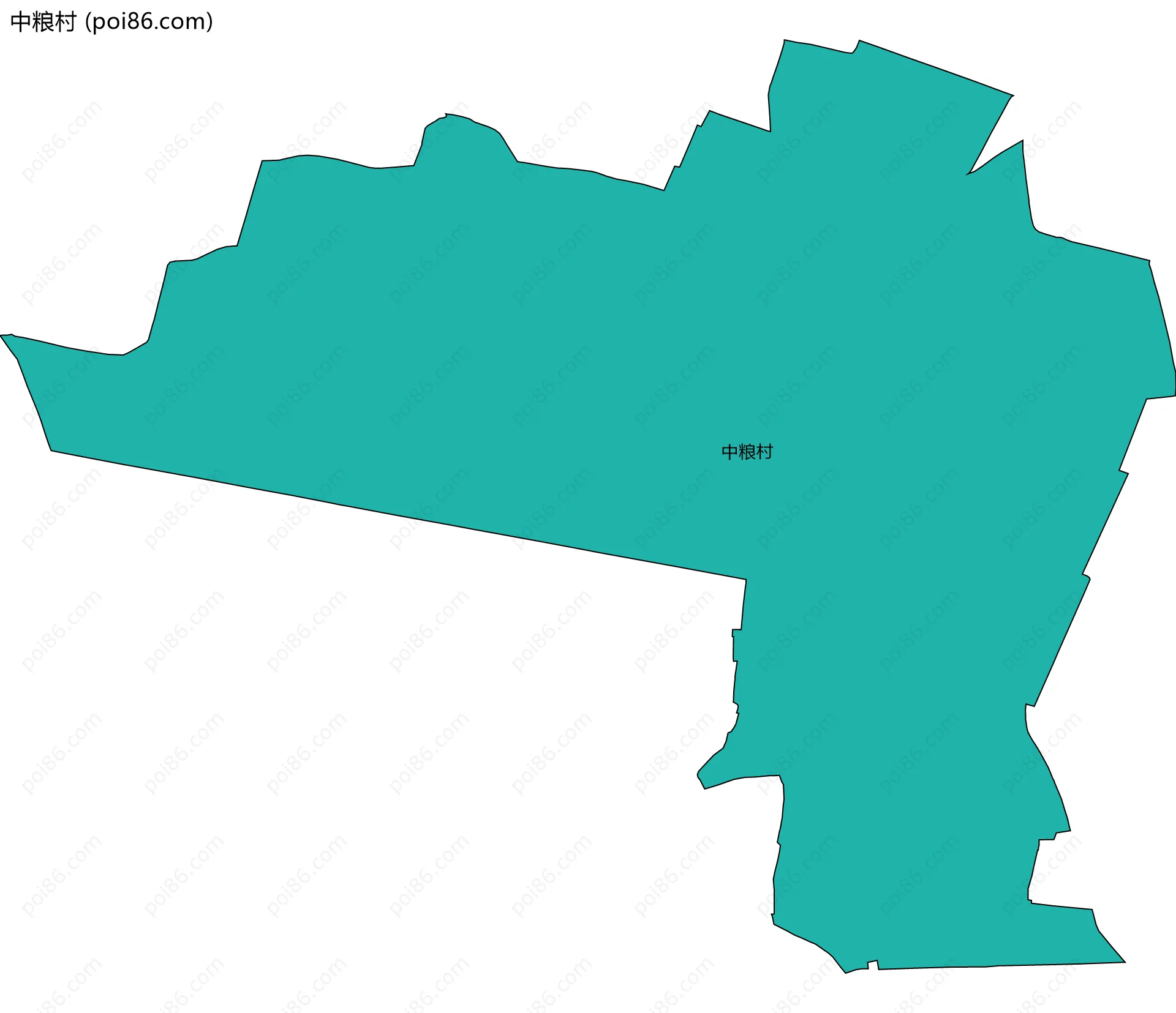 中粮村边界地图