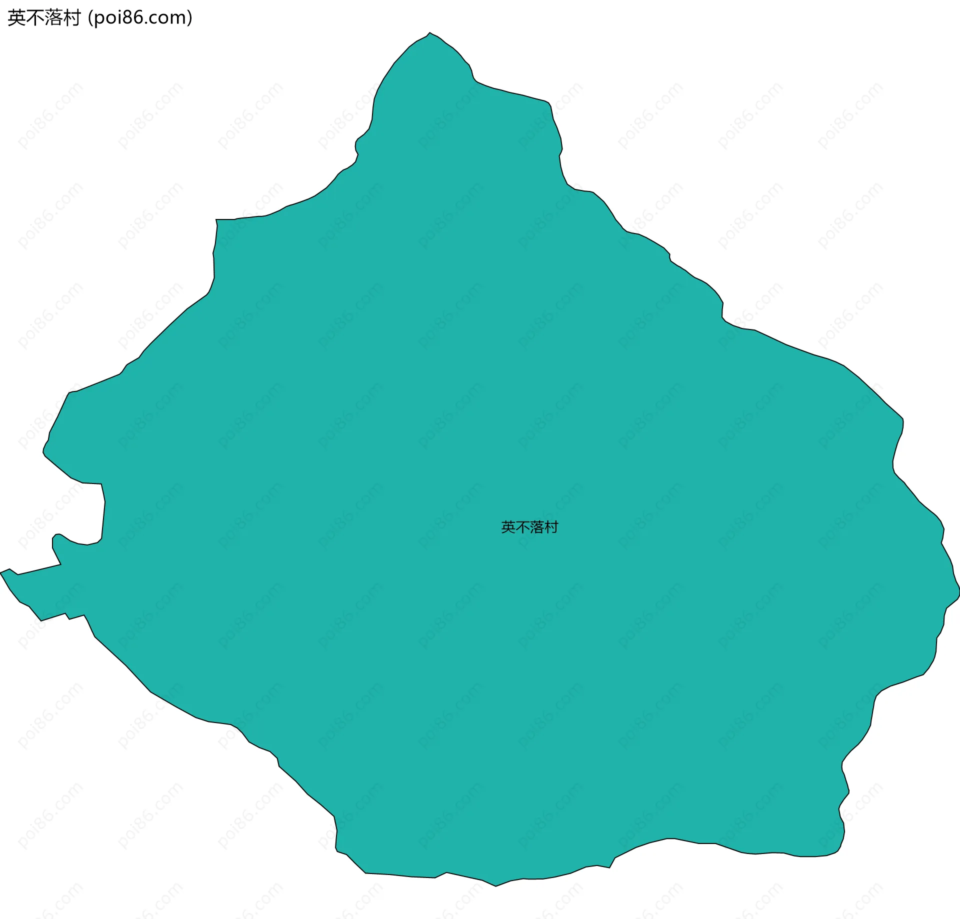 英不落村边界地图