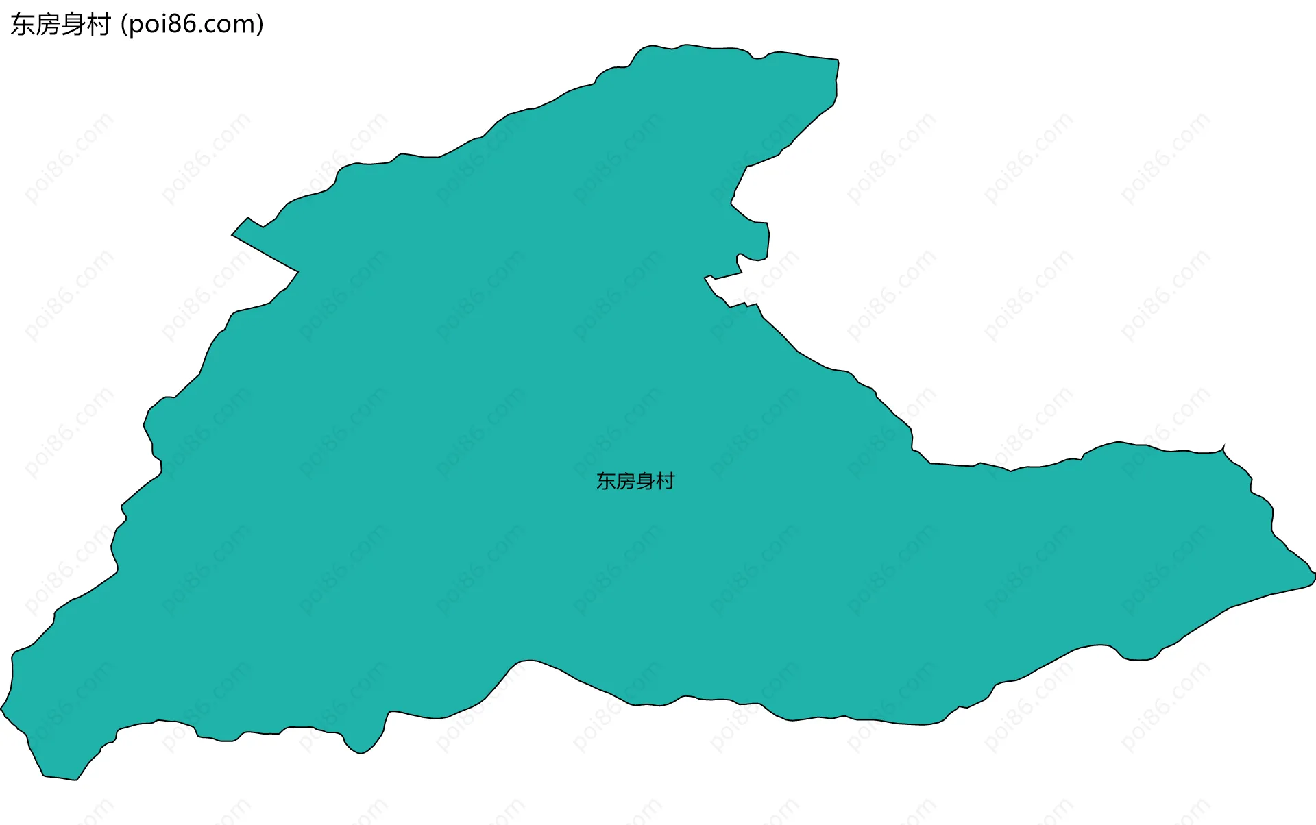 东房身村边界地图