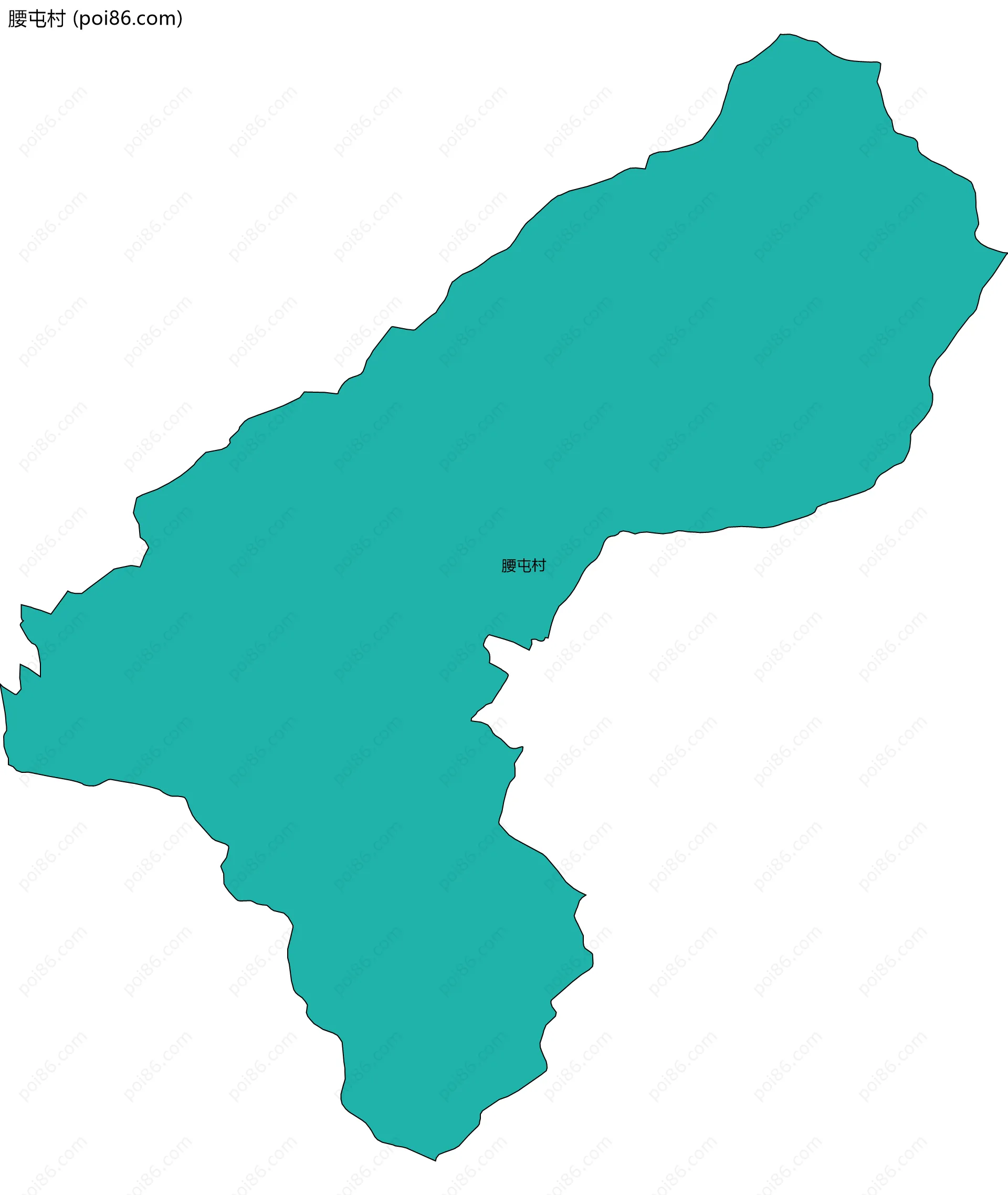 腰屯村边界地图